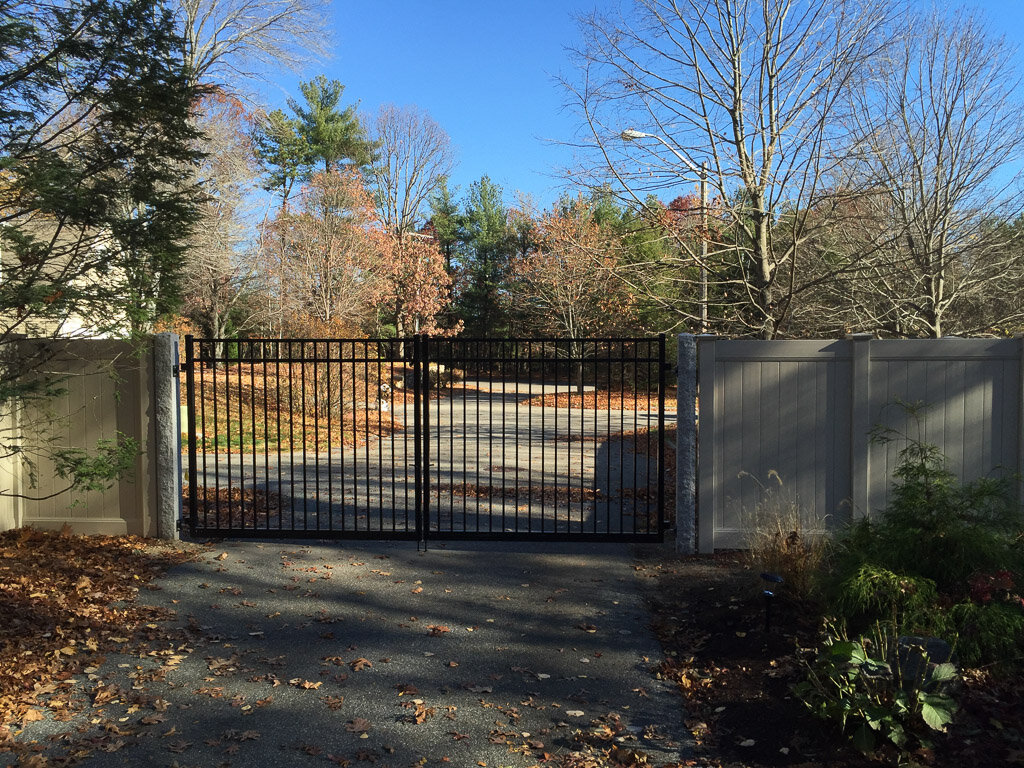 Estate gate and granite posts2 in Lexington
