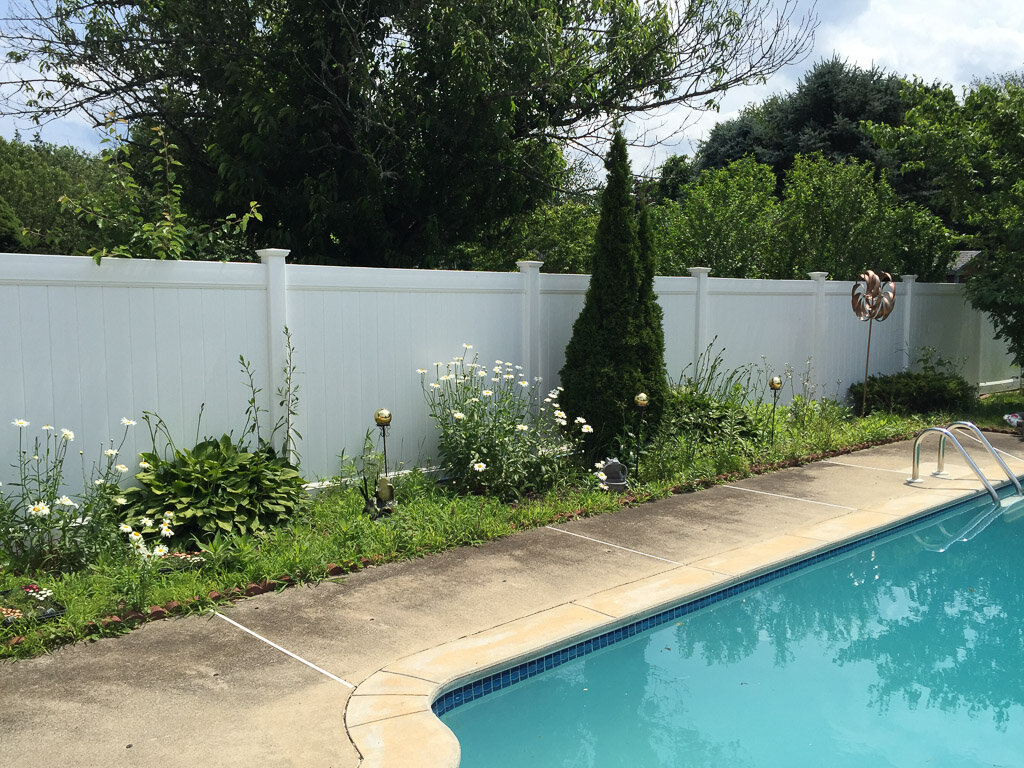 privacy around pool in Wellesley