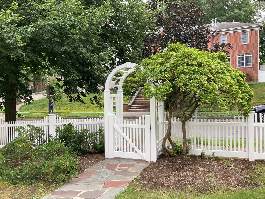 Vinyl arbor in Chestnut hill