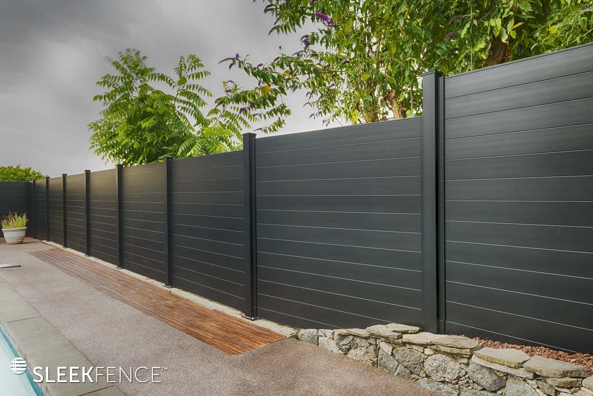 Sleek black privacy fence.jpg