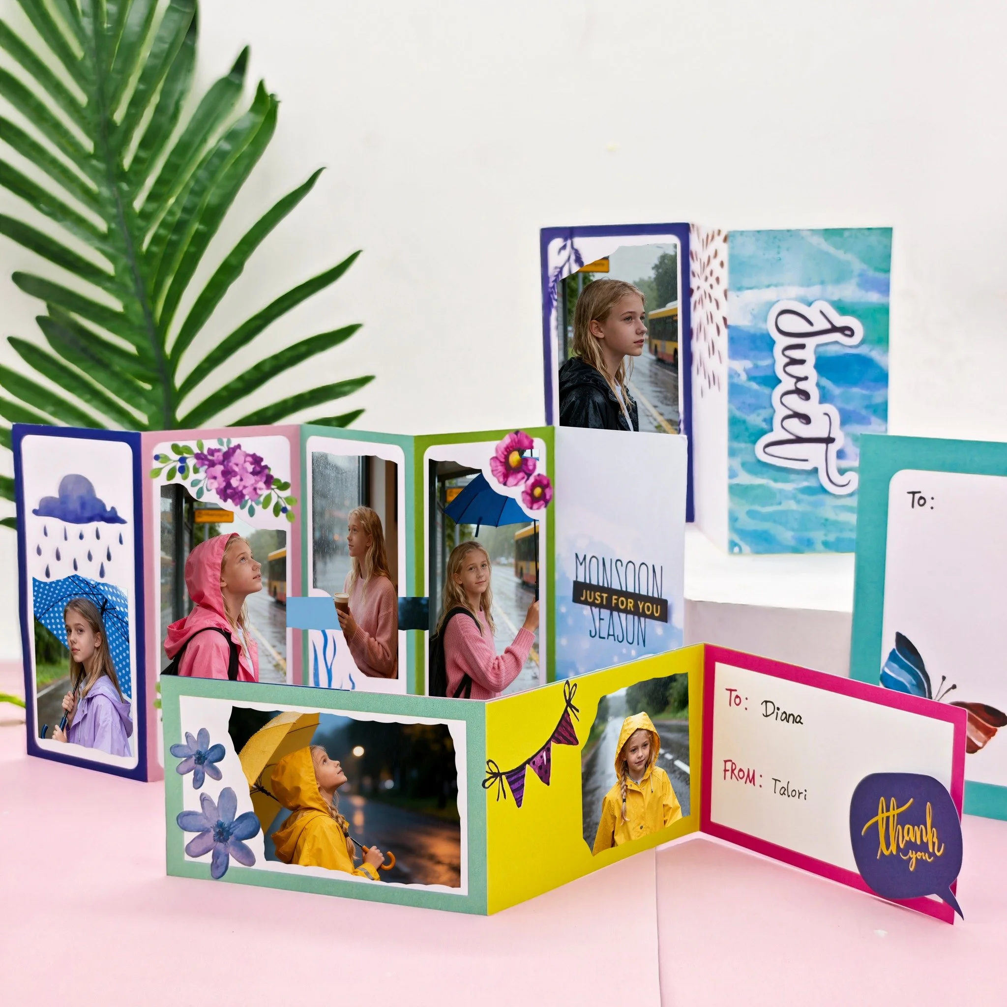 🎐✨ Mix of Collections &ndash; Fan-shaped Mini Album
A fan-shaped photo album that unfolds beautiful memories with every turn 💕 Perfect for capturing summer adventures or special little moments!

#papercraft #minialbum #scrapbooking #handmadealbum #