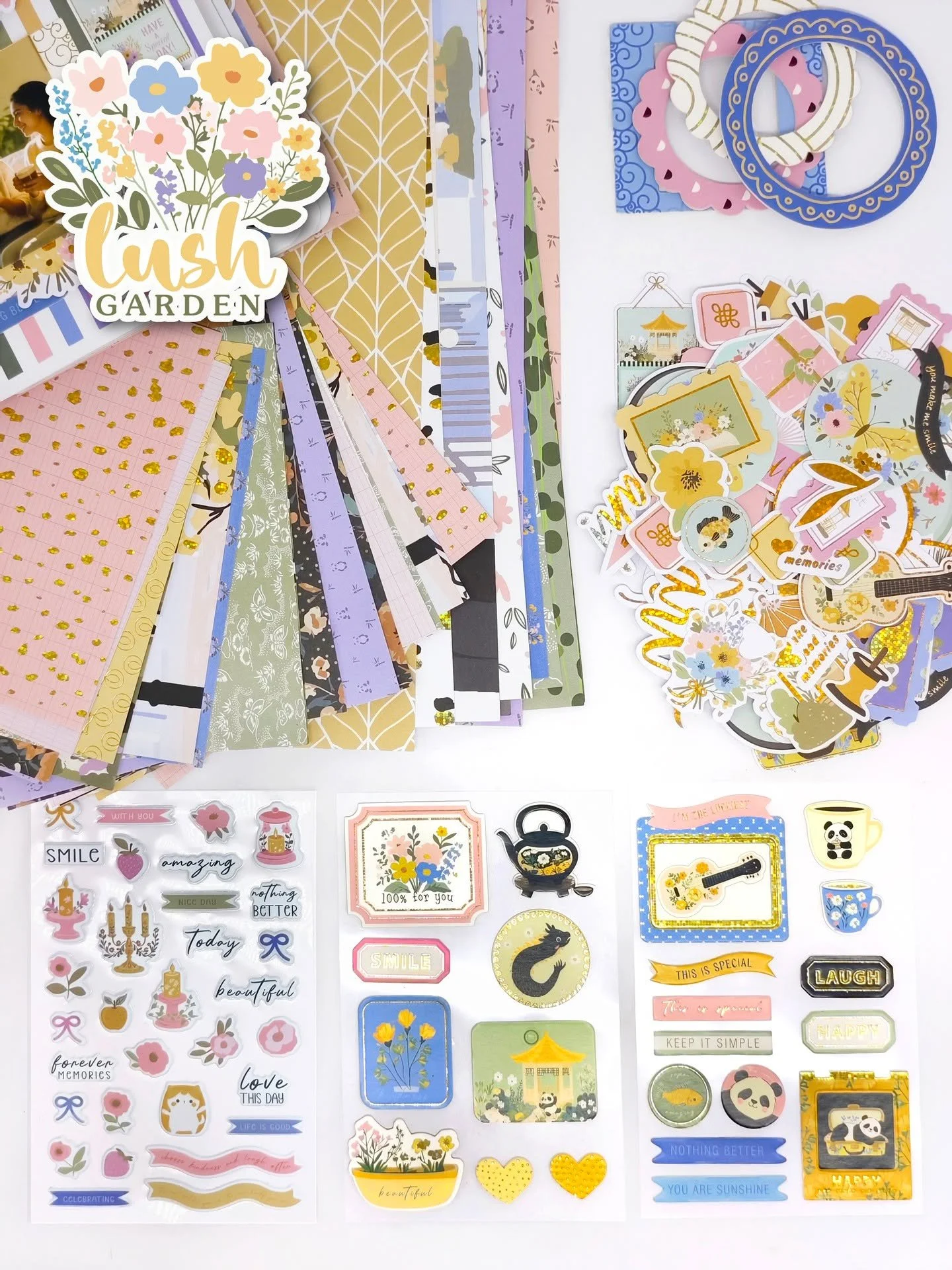 lush garden collection#LushGarden #HandmadeScrapbook #PaperCrafts #Scrapbooking #SpringCrafts #HandmadeWithLove #paperart #DIYCrafts