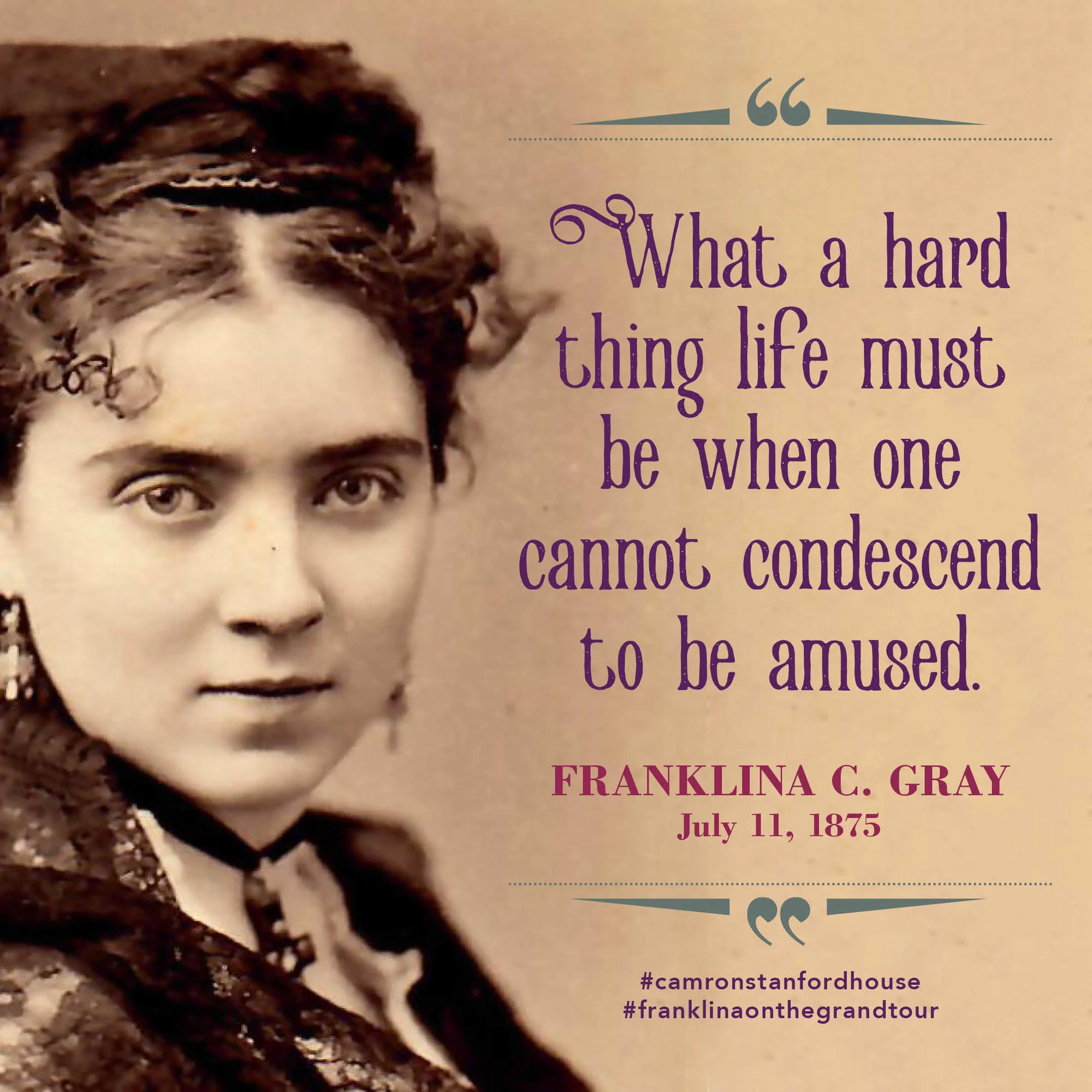 Exhibit Entry: "Franklina C. Gray: The Grand Tour" at Camron-Stanford House