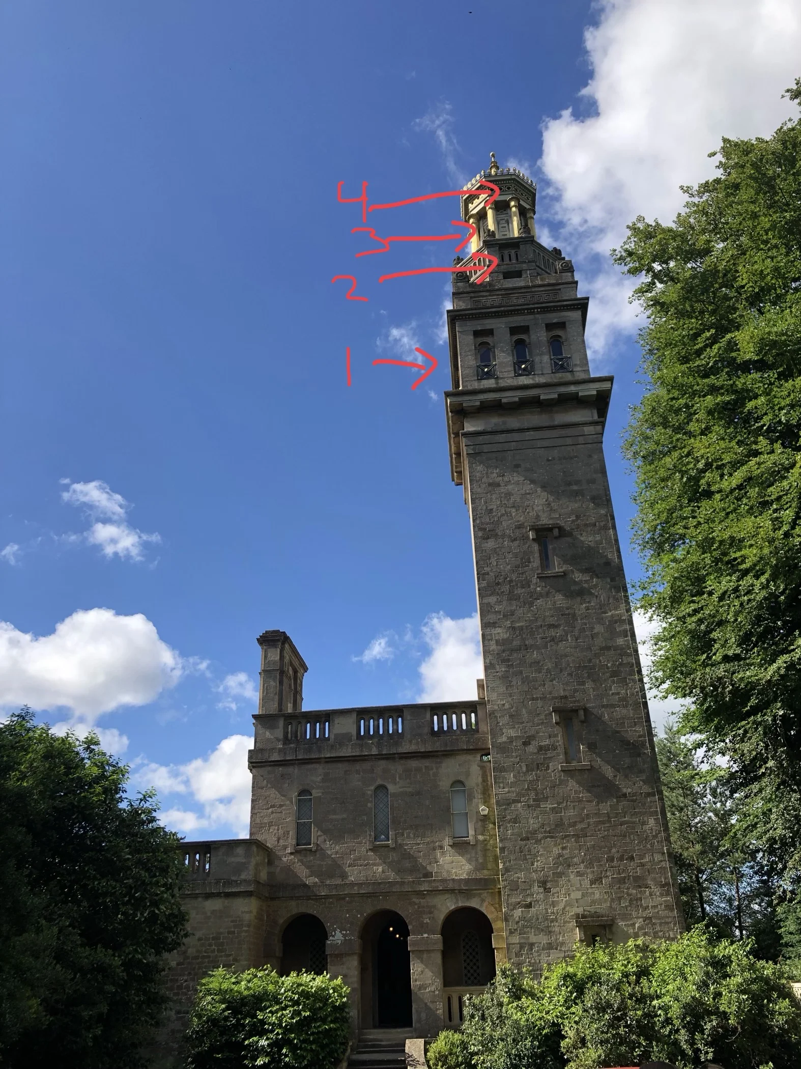  These are the levels we got to explore. Visitors are allowed to level 1, but we got to make the climb up to 2-4!  