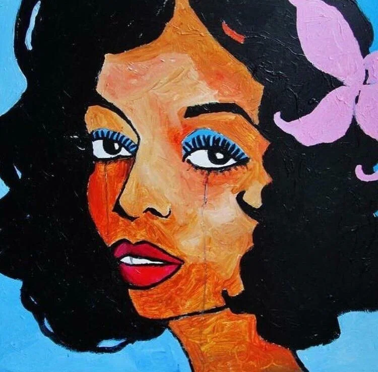 sold / Diana Ross /Lady sings the blues /36x36in/  acrylic on canvas *