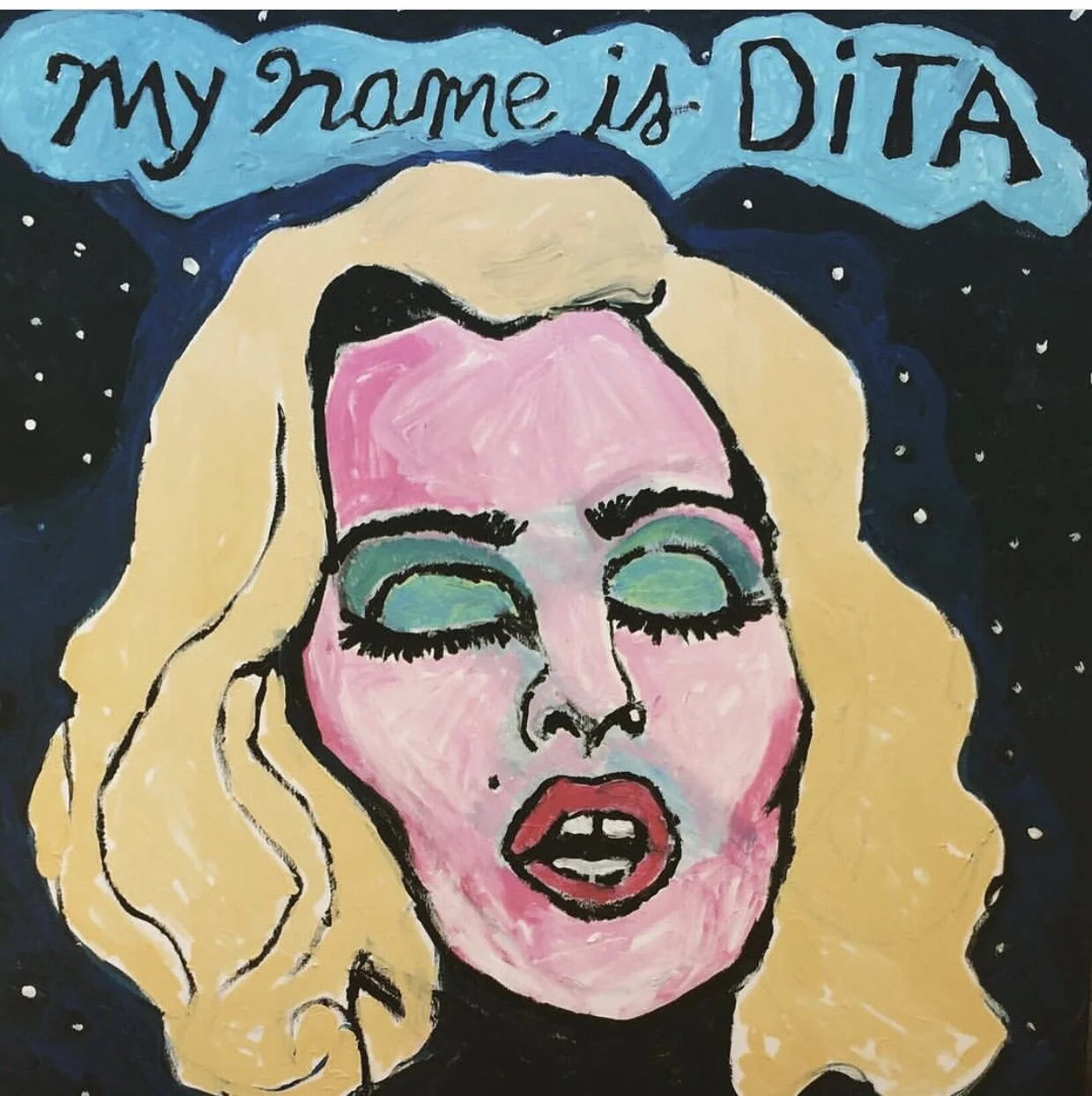 sold / Madonna / 36x36in / acrylic on canvas 