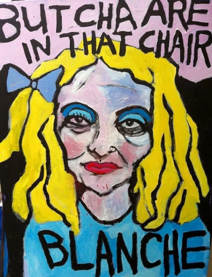 sold / Baby Jane/  48x48in / acrylic on canvas 