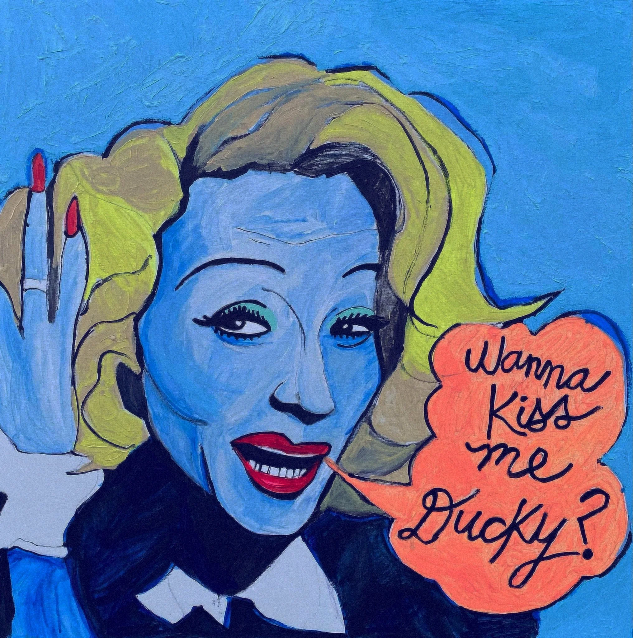 Marlene Dietrich / Witness for the Prosecution/ 36x36in / acrylic on canvas 