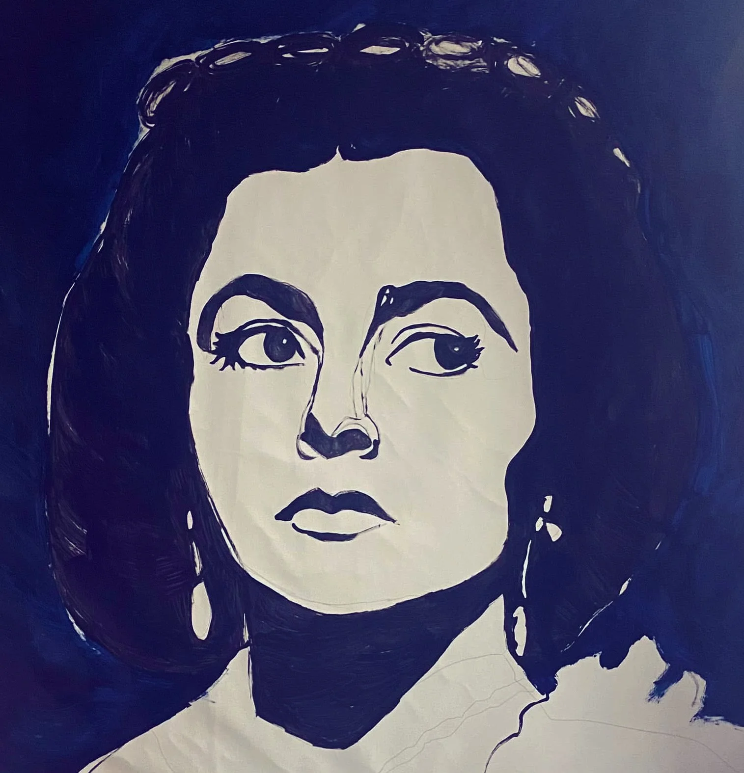 Olivia DeHavilland/ The Heiress/ 5ft by 5ft / acrylic on canvas 