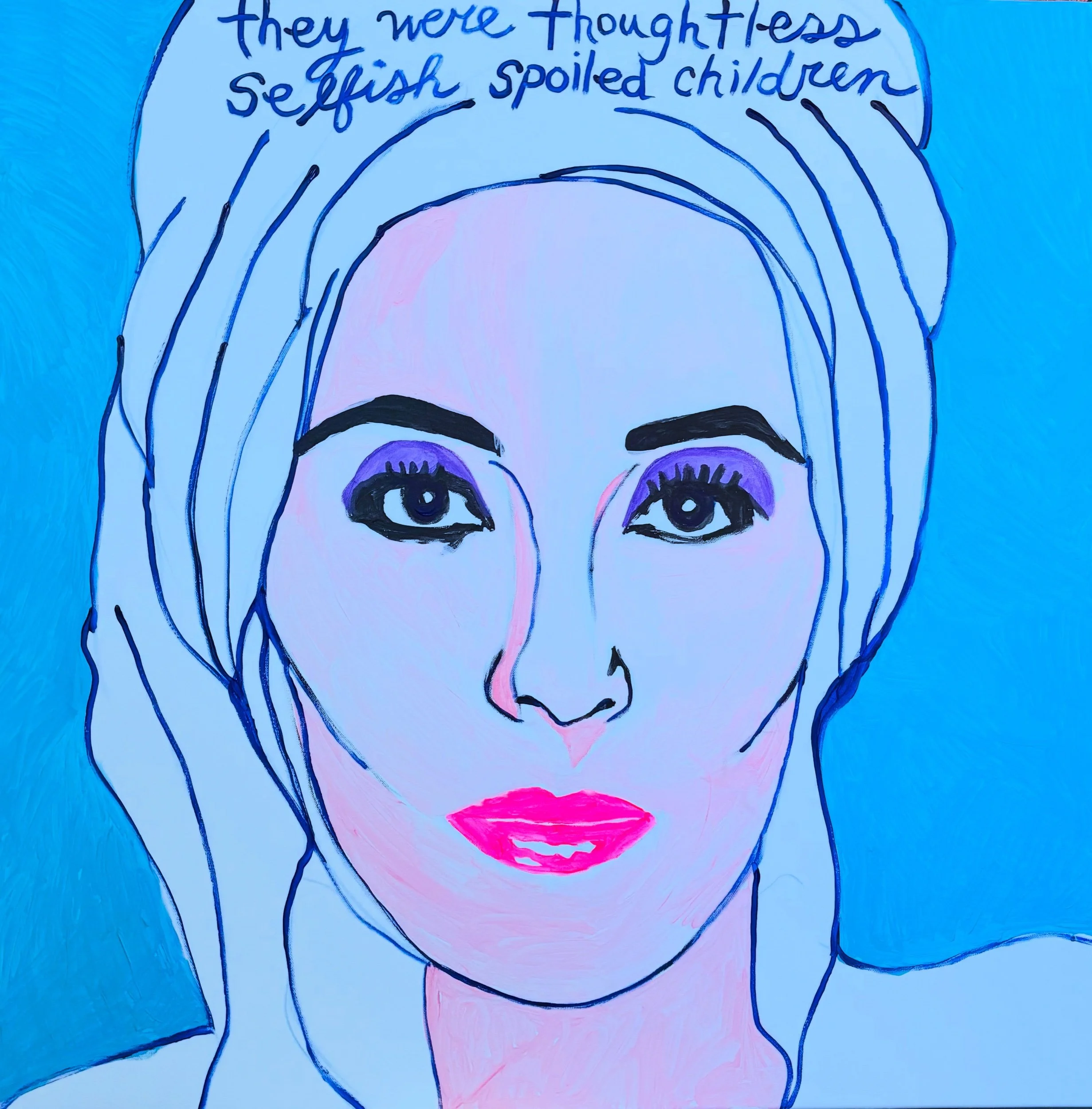 Mommie Dearest / 36x36in acrylic on canvas 