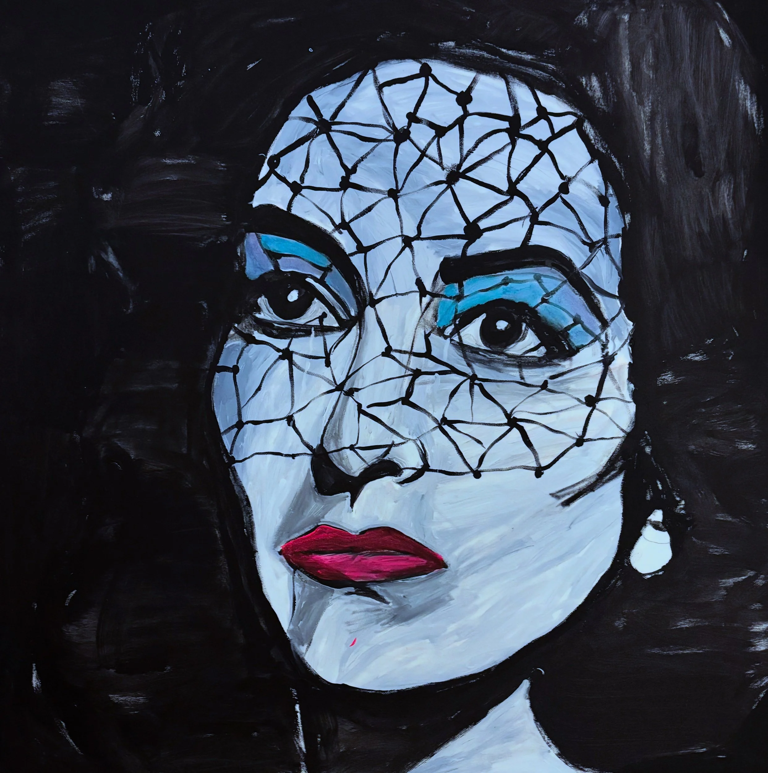Joan Crawford/ the damned don’t cry / 36x36in 