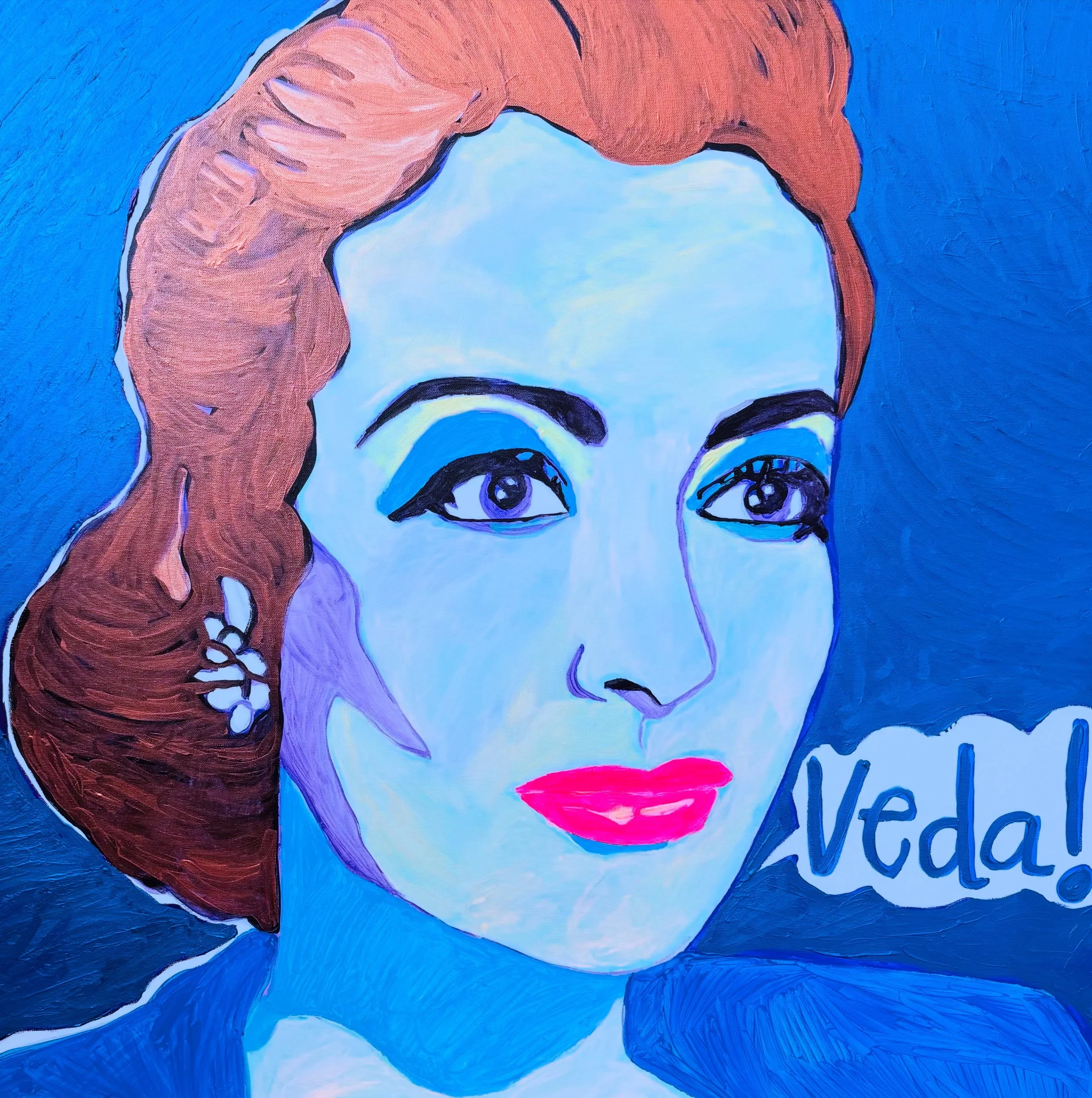 Joan Crawford/ Mildred Pierce/ 36x36in acrylic on canvas 