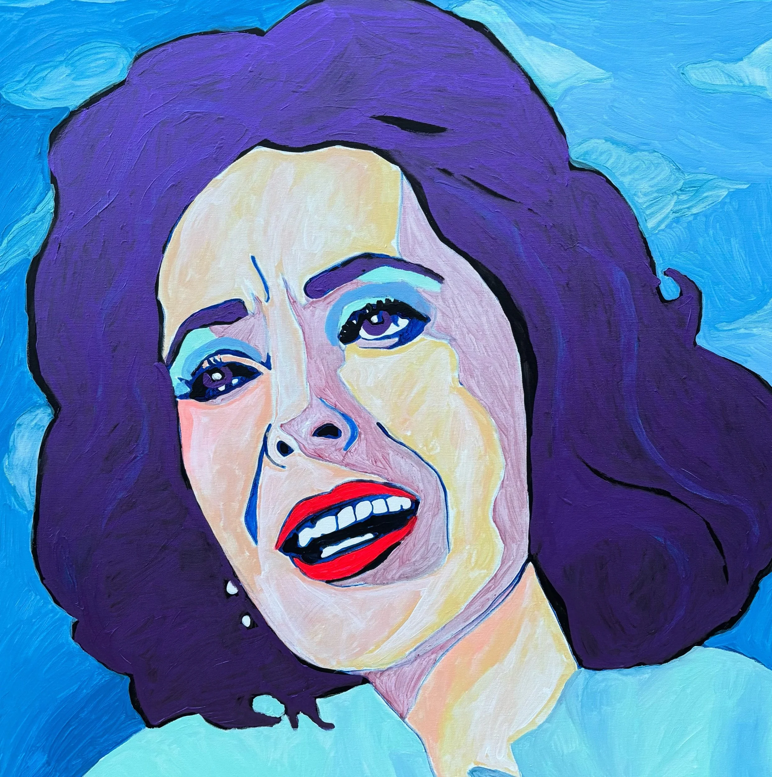 Elizabeth Taylor/ Suddenly, Last Summer/ 36x36in acrylic on canvas 