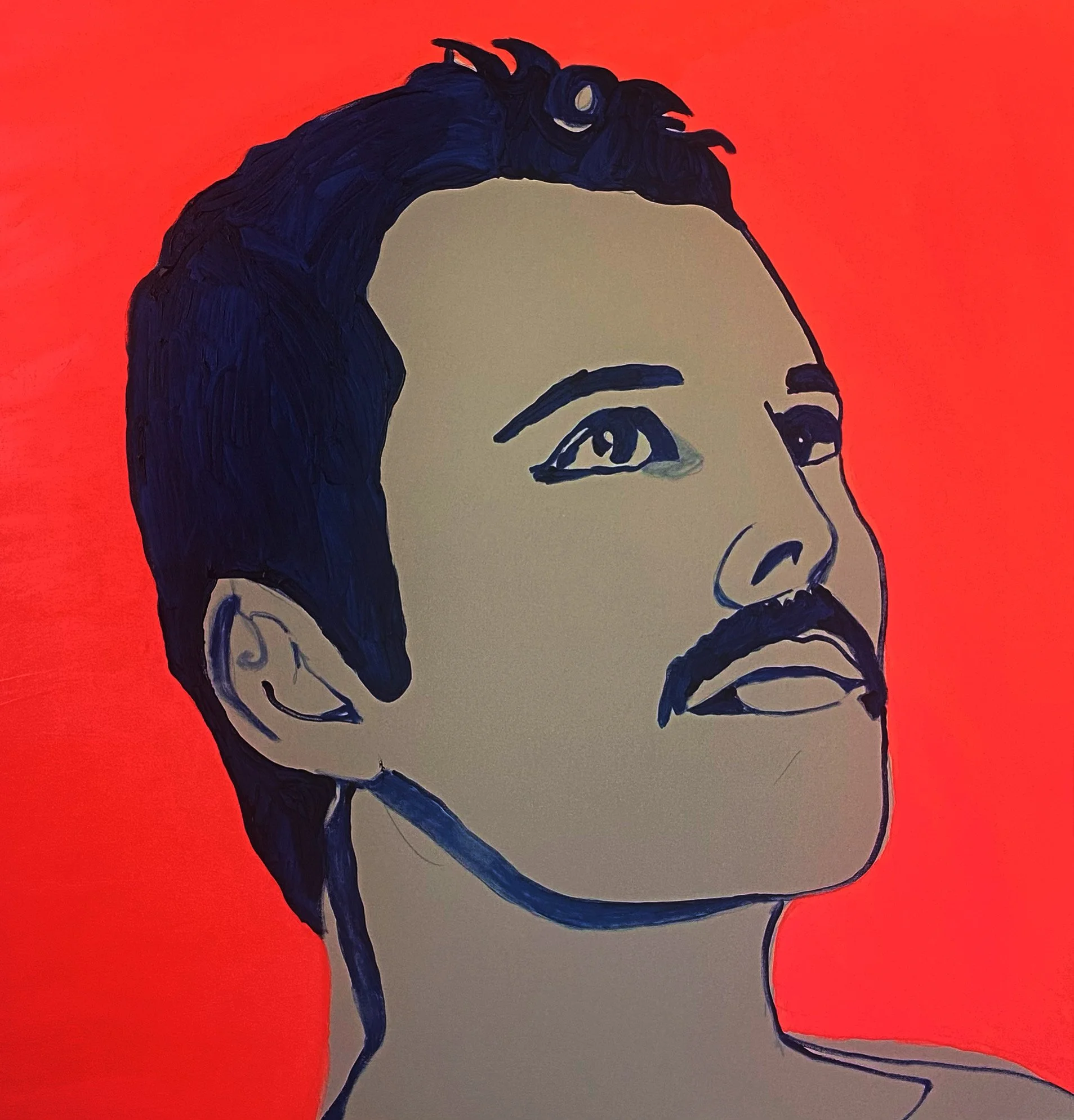 Freddie Mercury / 36x36in / acrylic on canvas 