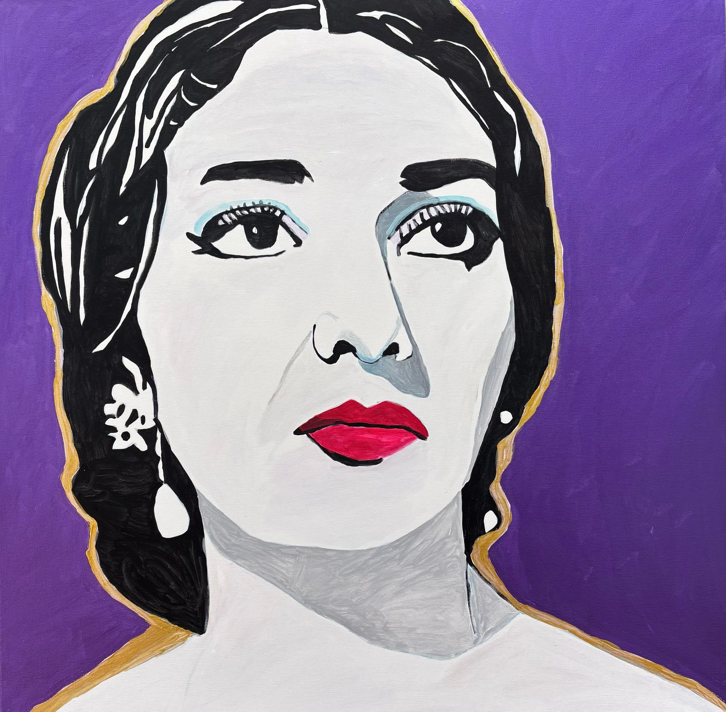 Maria Callas / 36x36in / acrylic on canvas 