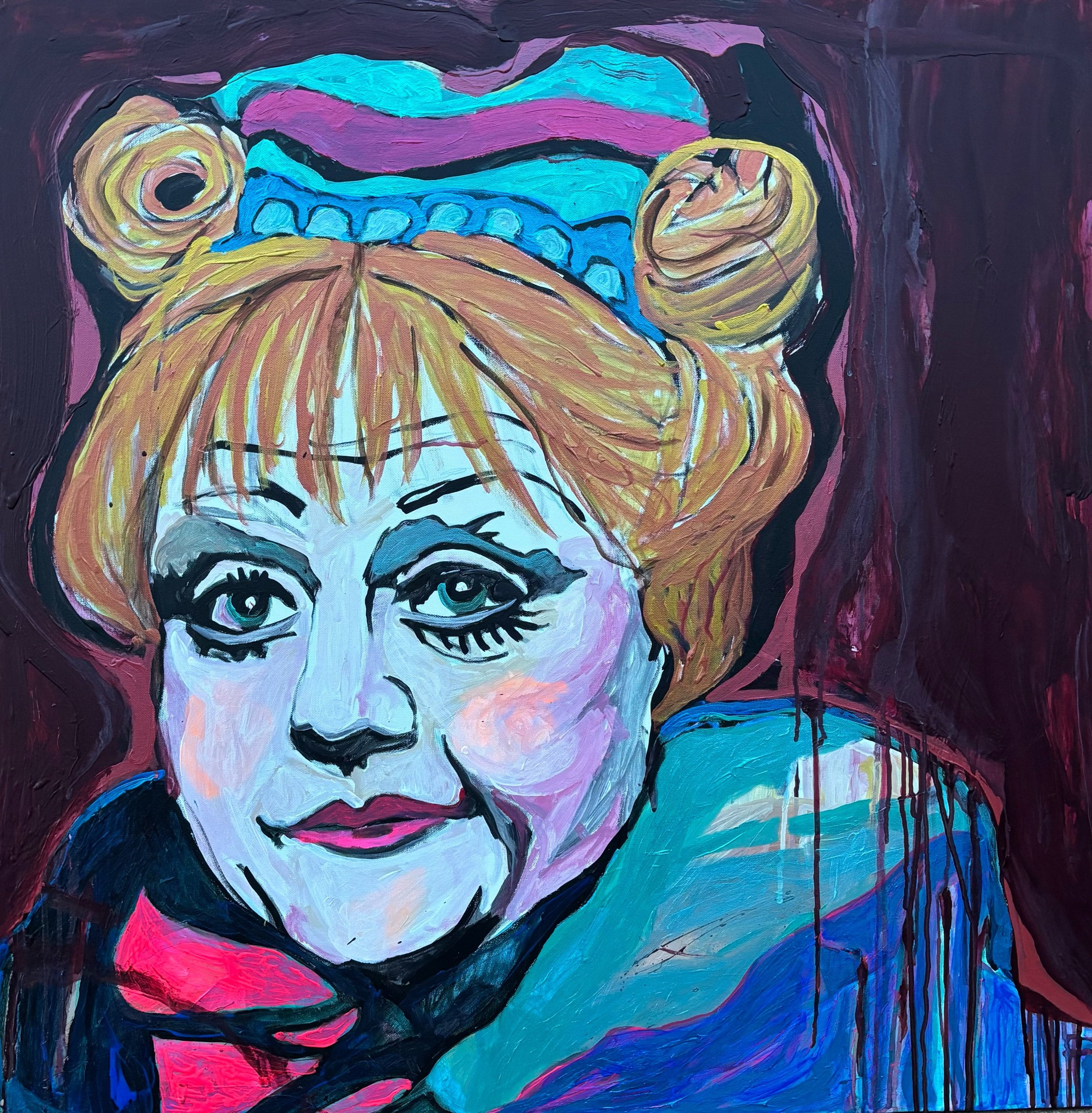 Angela Lansbury / Sweeney Todd / 36x36in 