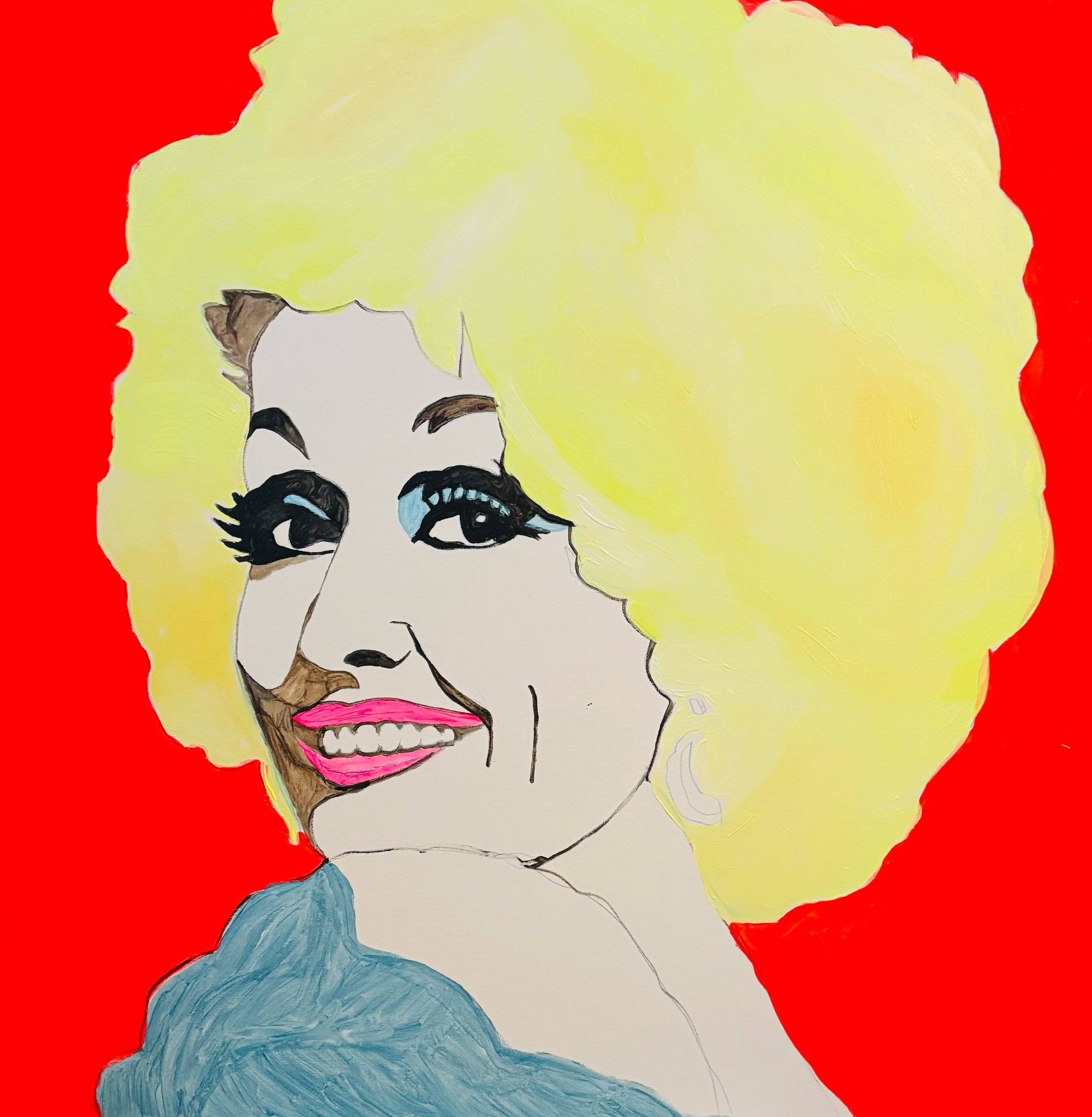 Dolly / 36x36in / acrylic on canvas 