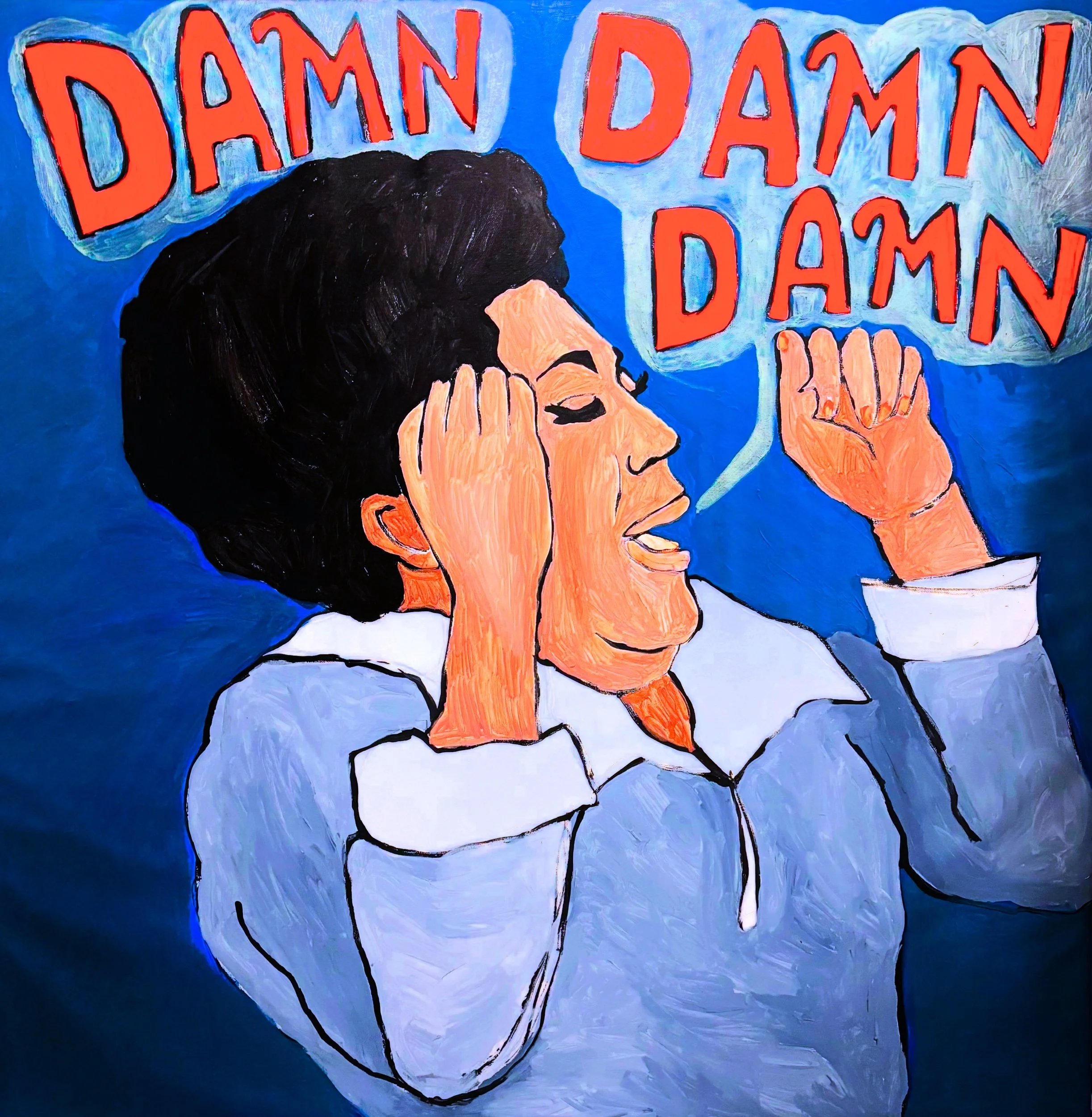 Esther Rolle / Florida Evans / 48x48in / acrylic on canvas 