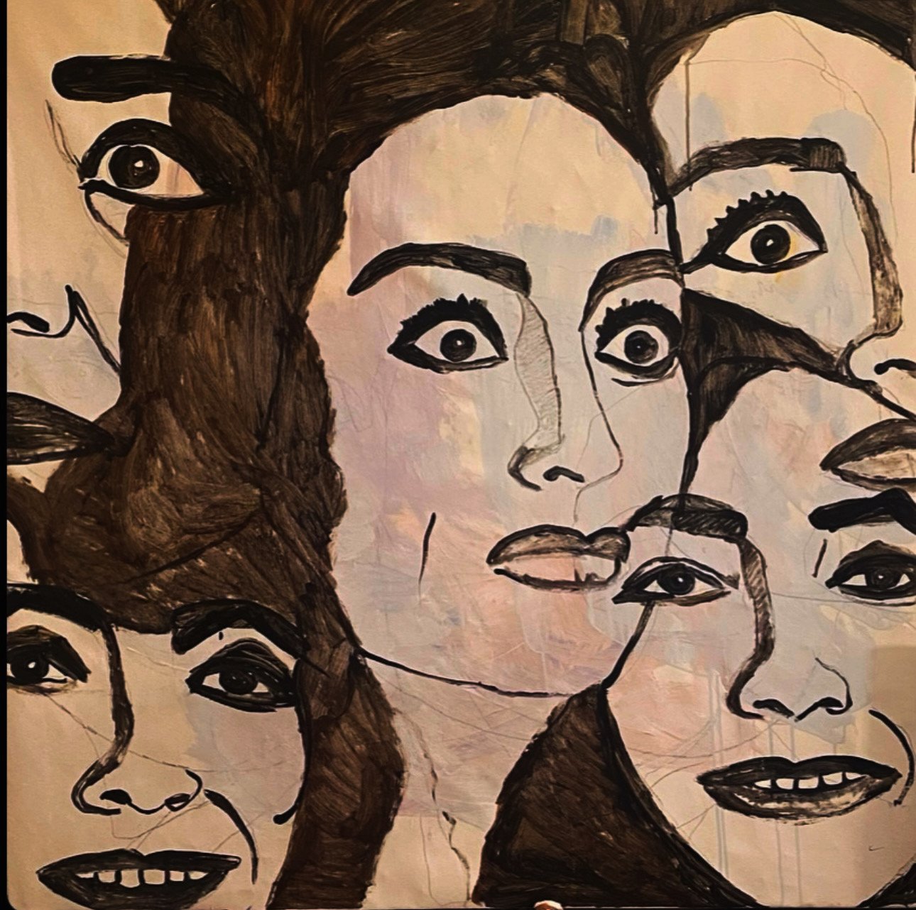 Joan Crawford/ 60x60in / acrylic on canvas 