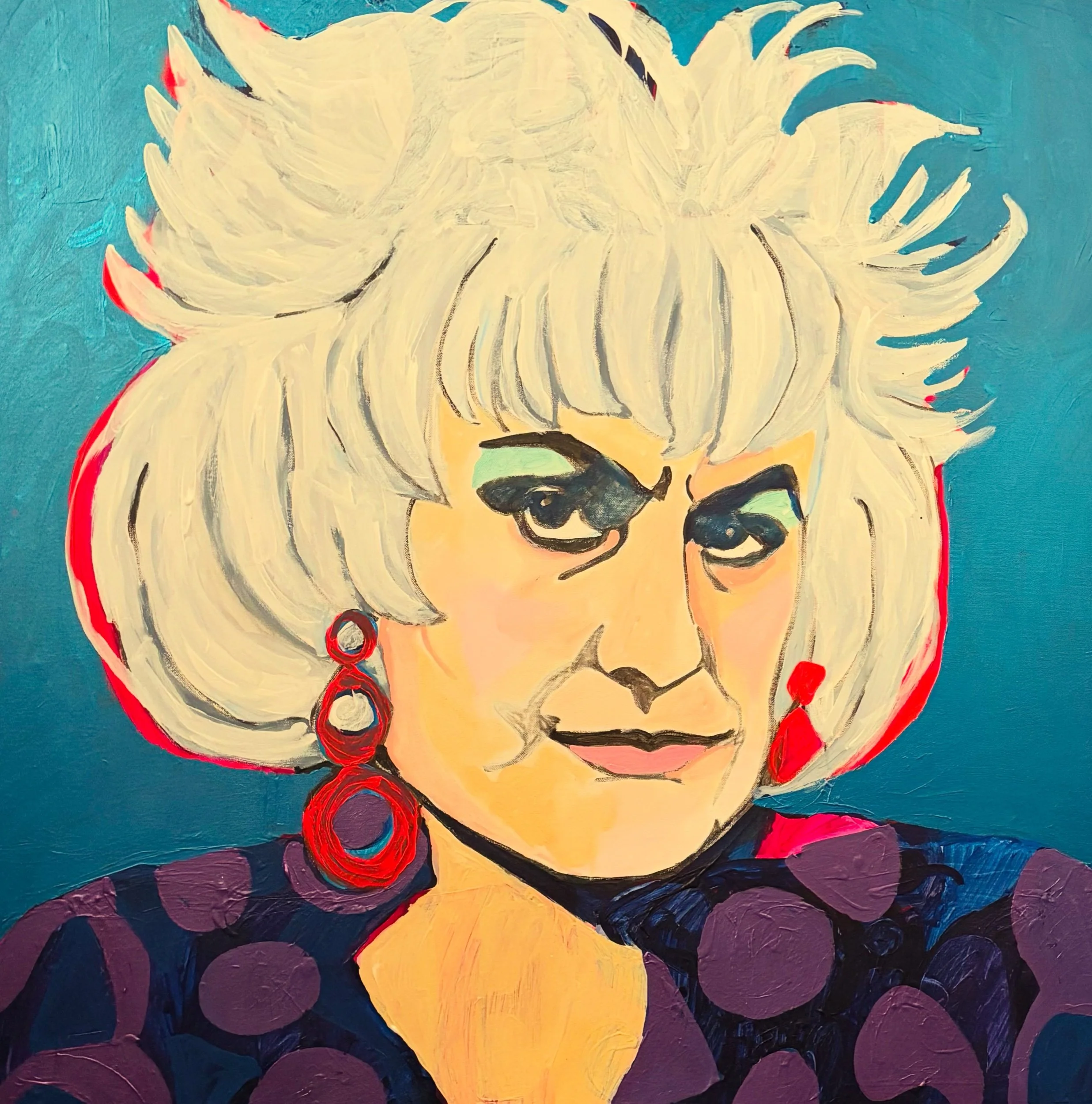 Bea Arthur/ 36x36in / acrylic on canvas 