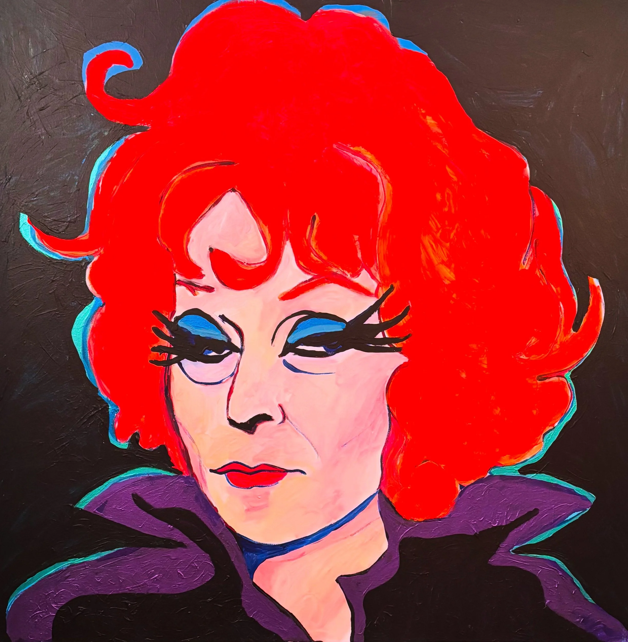 Agnes Moorehead / Endora/ 36x36in / acrylic on canvas 