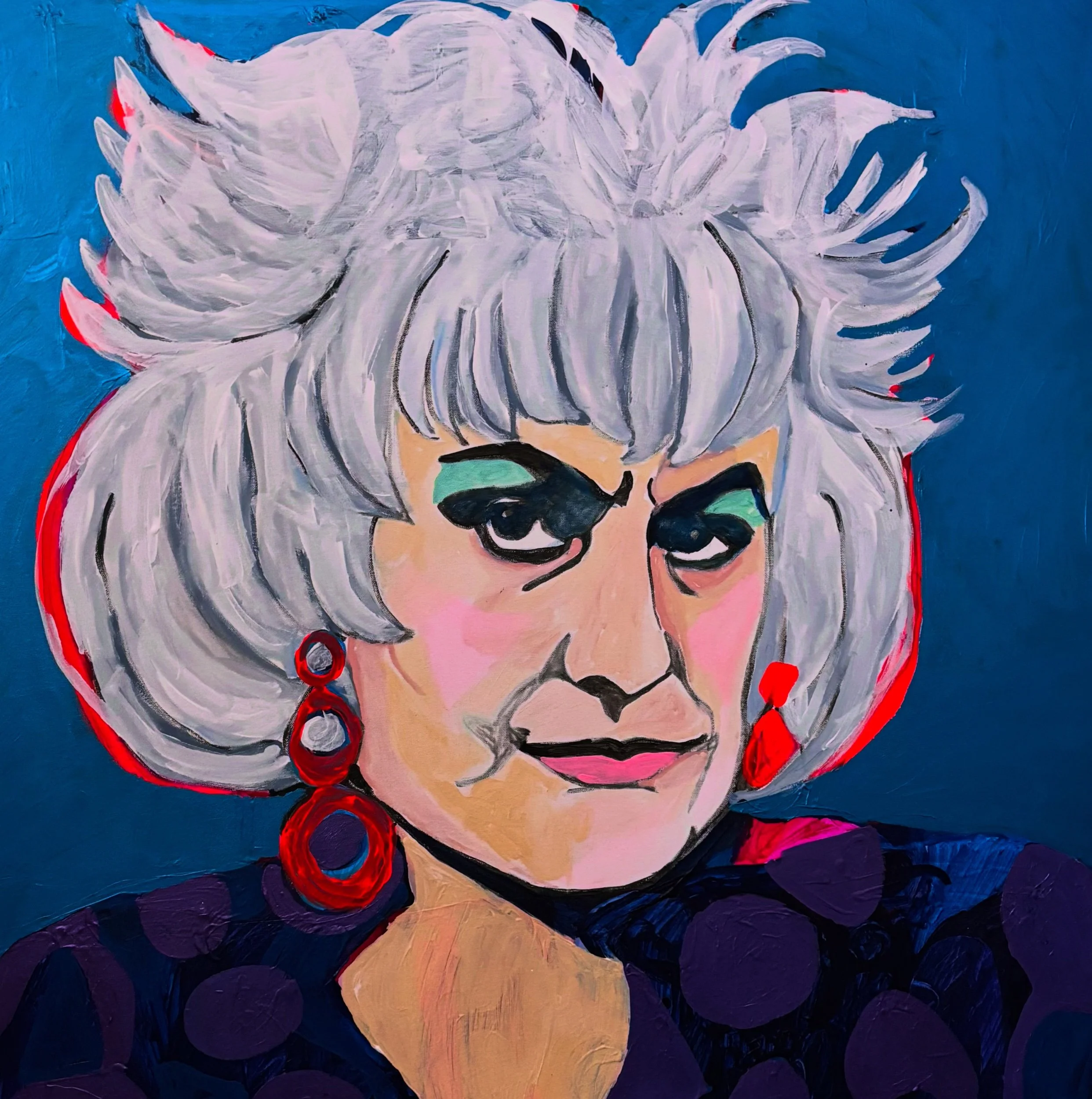 Bea Arthur/ 36x36in / acrylic on canvas 