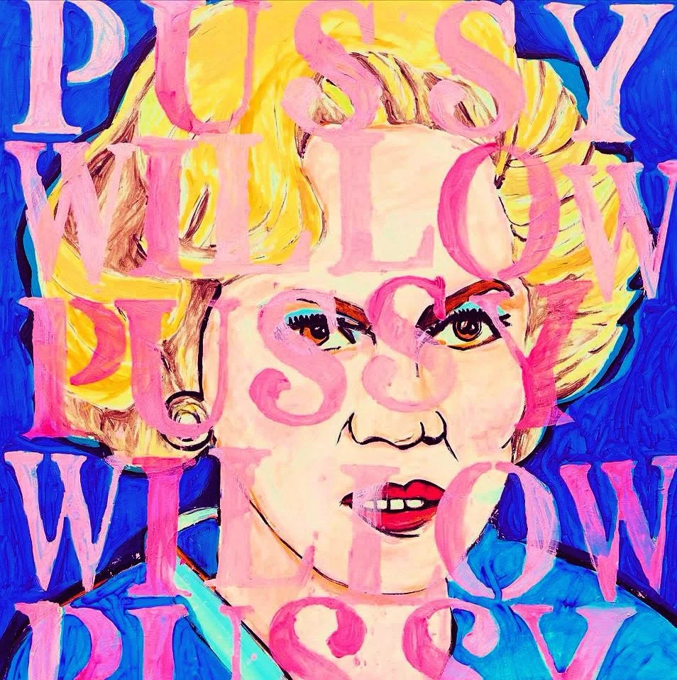 Kathleen Turner / Serial Mom/ 36x36in / acrylic on canvas 