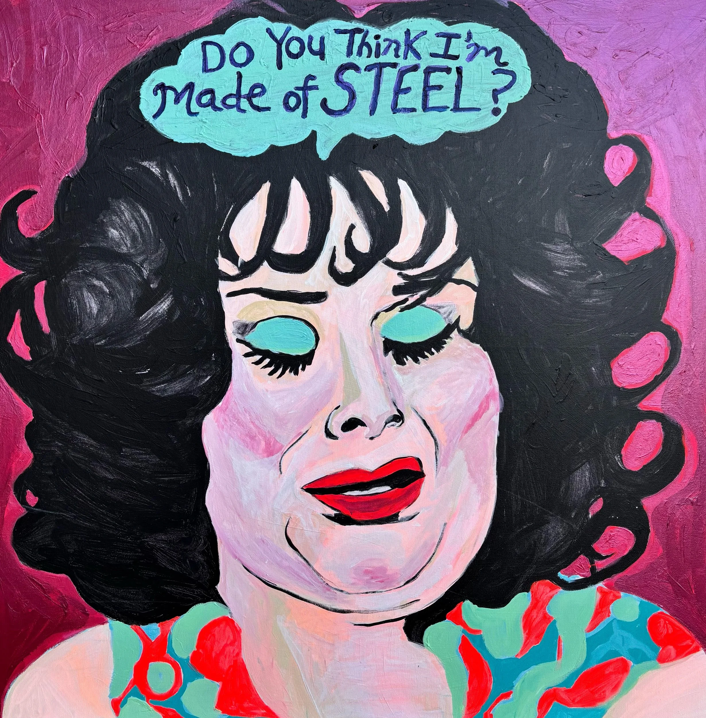 Divine / Francine/ 36x36in / acrylic on canvas 