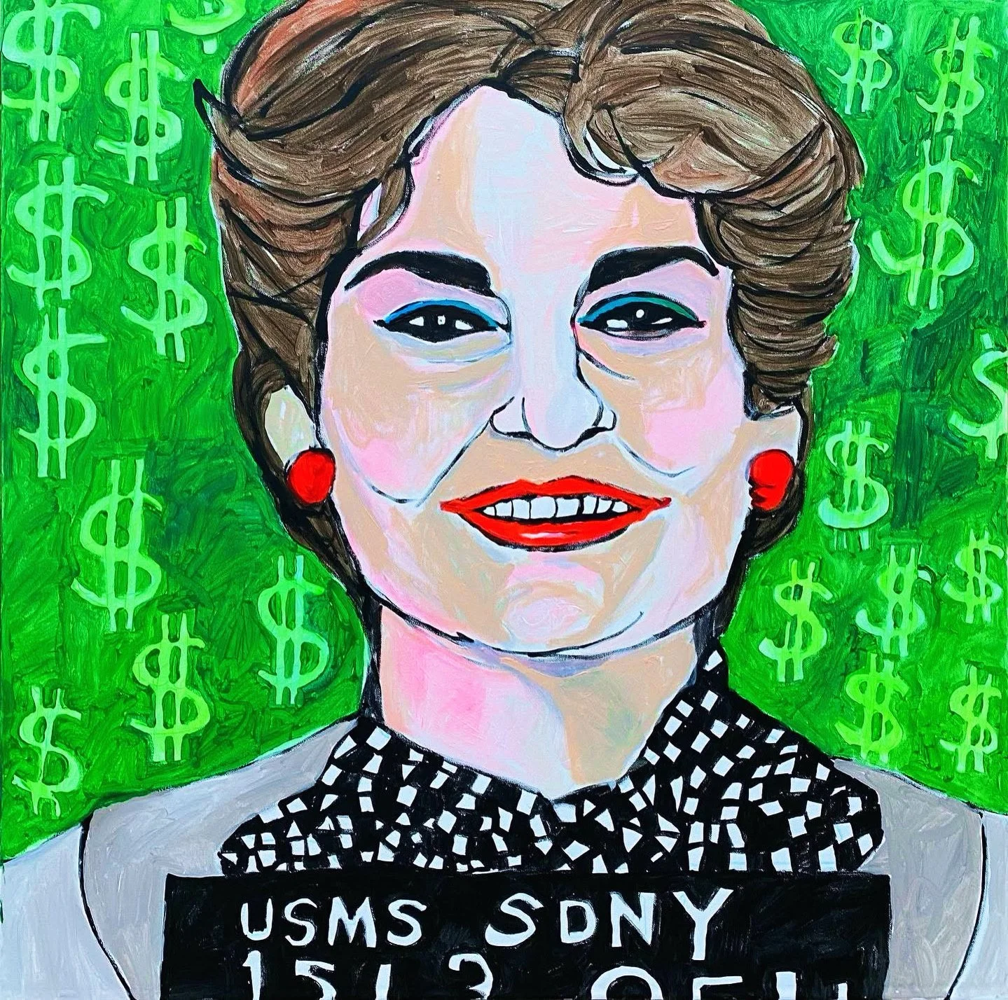 Leona Helmsley / 36x36in / acrylic on canvas 