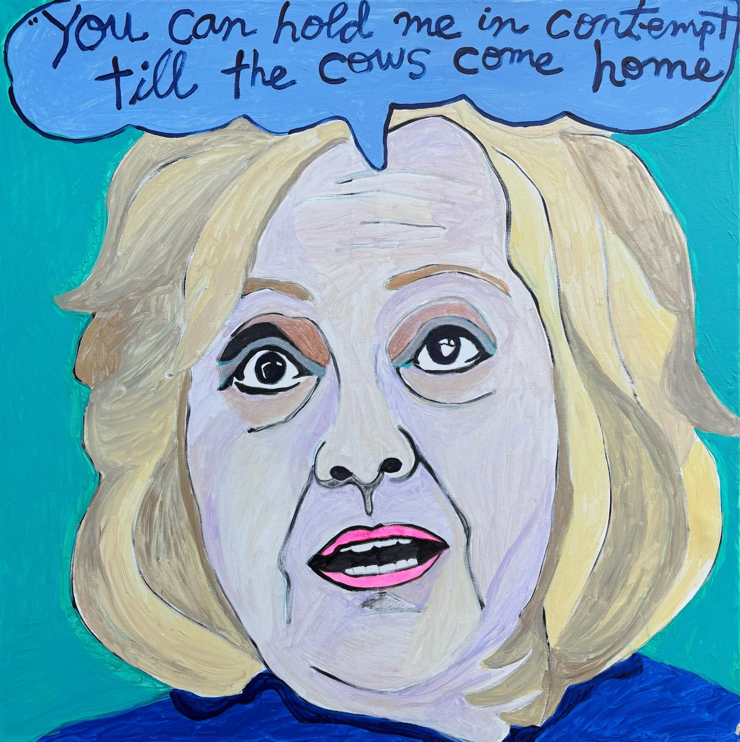 Hillary / 36x36in / acrylic on canvas 