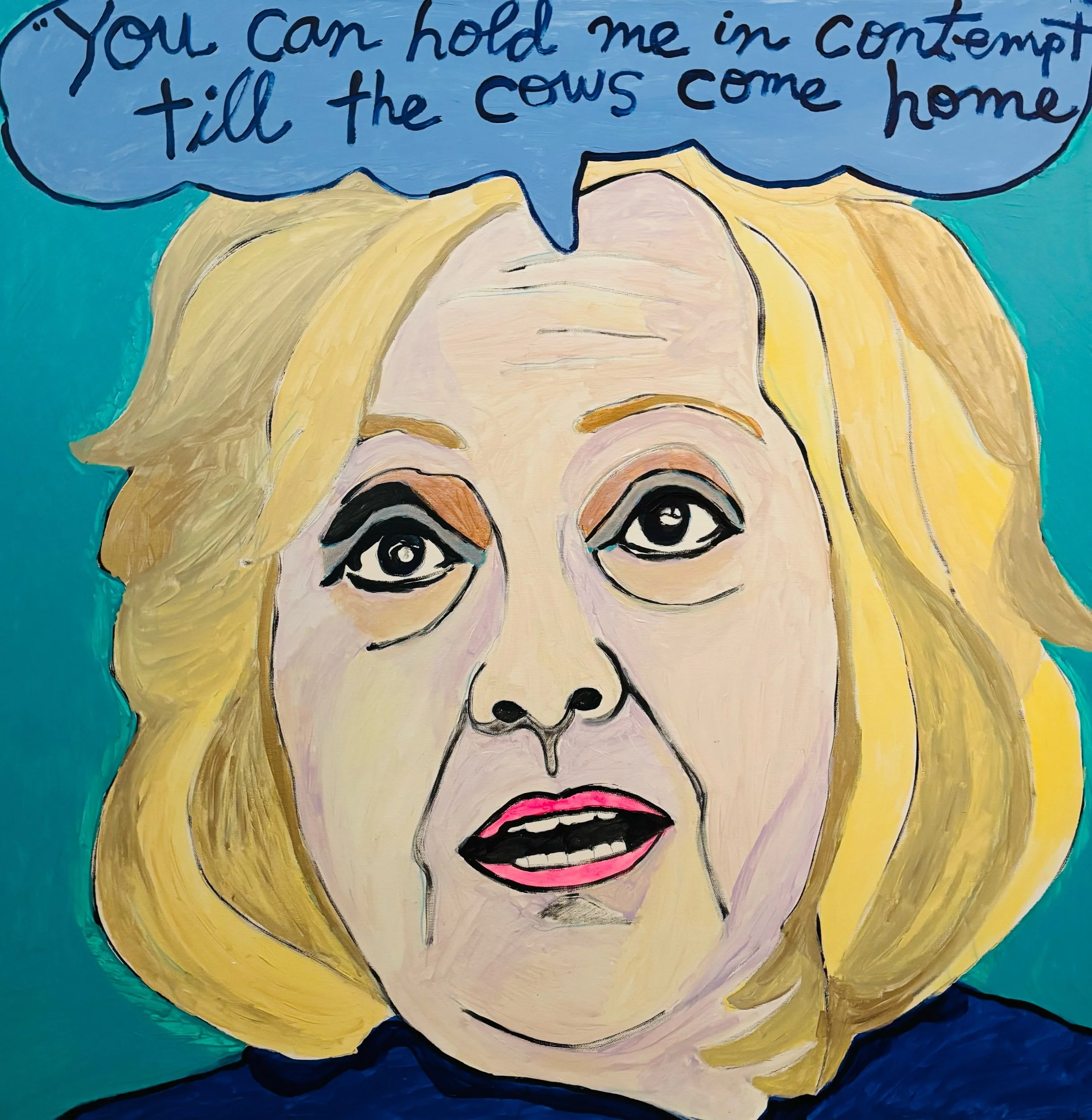 Hillary / 36x36in / acrylic on canvas 