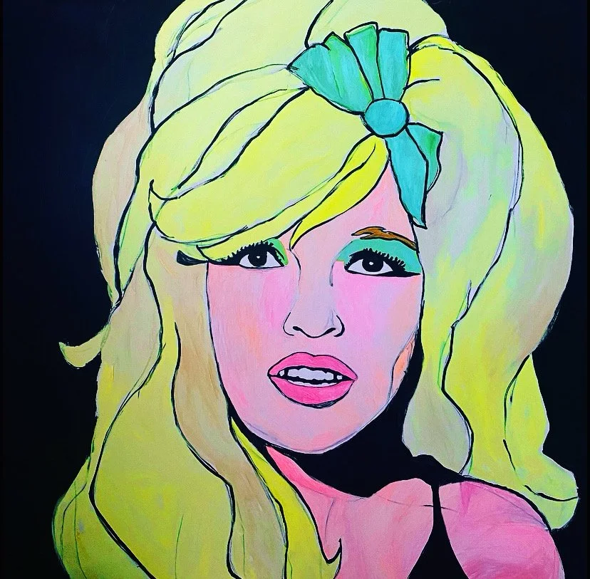 Jayne Mansfield/ 60x60in / acrylic on canvas 