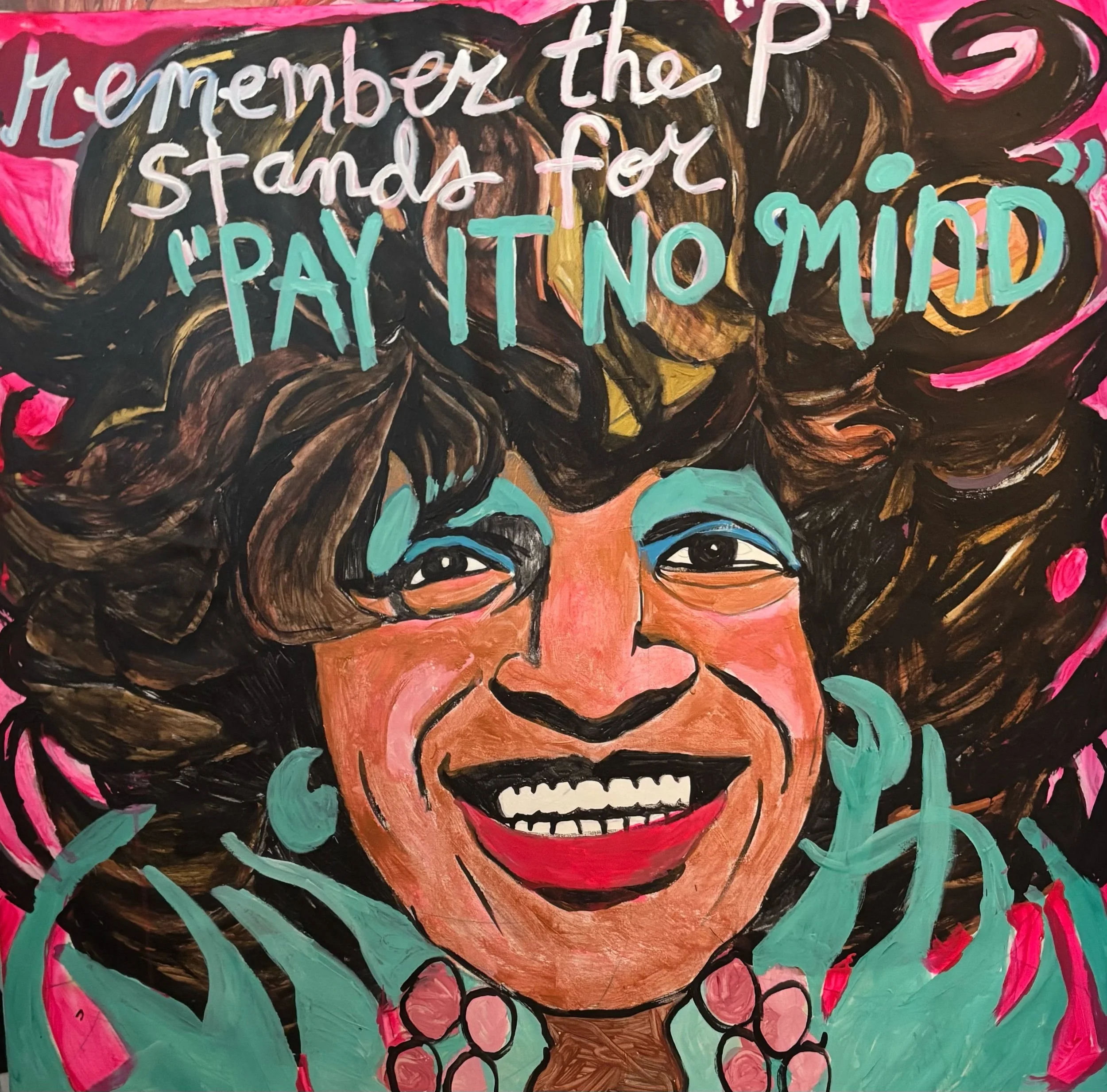 Marsha P Johnson / 48x48in / acrylic on canvas 