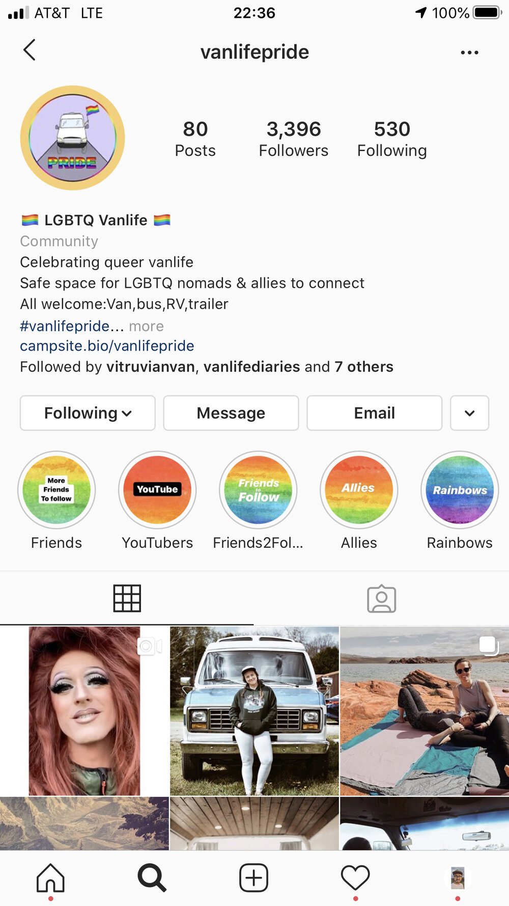 VanlifePride Instagram