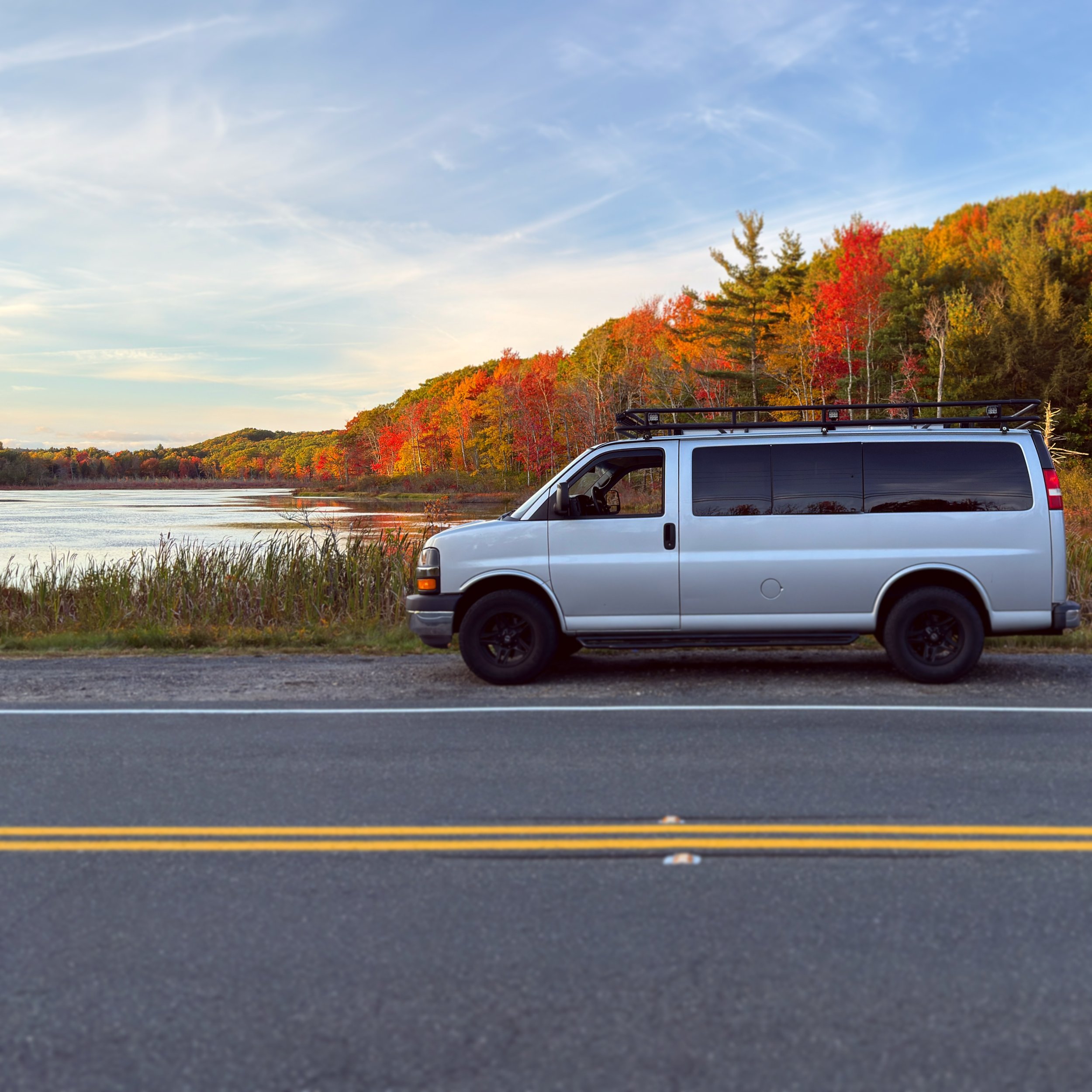 Stumbled on the most beautiful autumn scene yesterday driving backroads through western Massachusetts. 

Have you ever experienced autumn in the Atlantic Northeast? 🍂🍁

🚐: 2014 Chevy Express 4WD 
/ 5.3 LS V8 &mdash;  161k (50k on brand new transmi