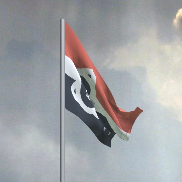 Simulation of the Flag in Low-Speed Winds