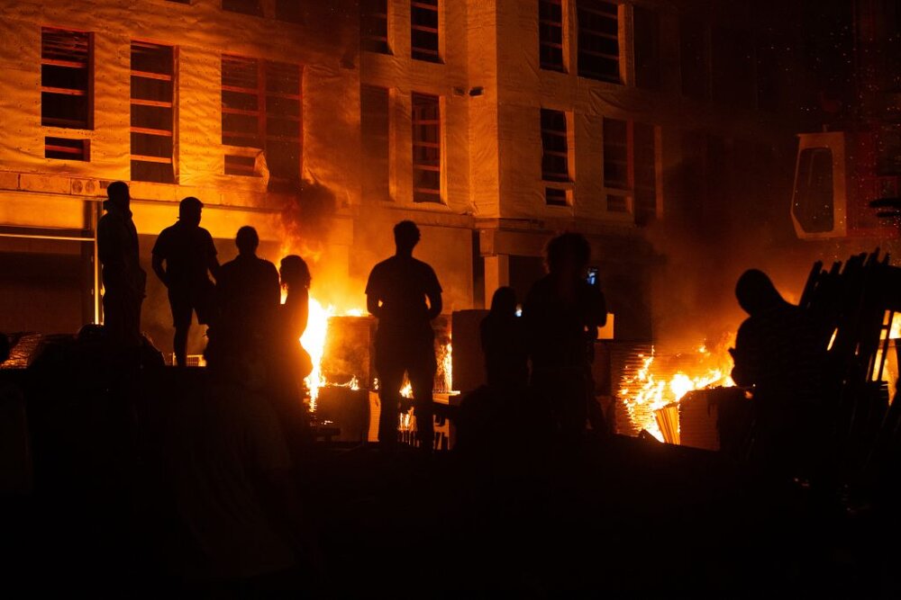Minneapolis Fires caused by Rioters, May 27, 2020. Image Credit: Chris Juhn/Zenger