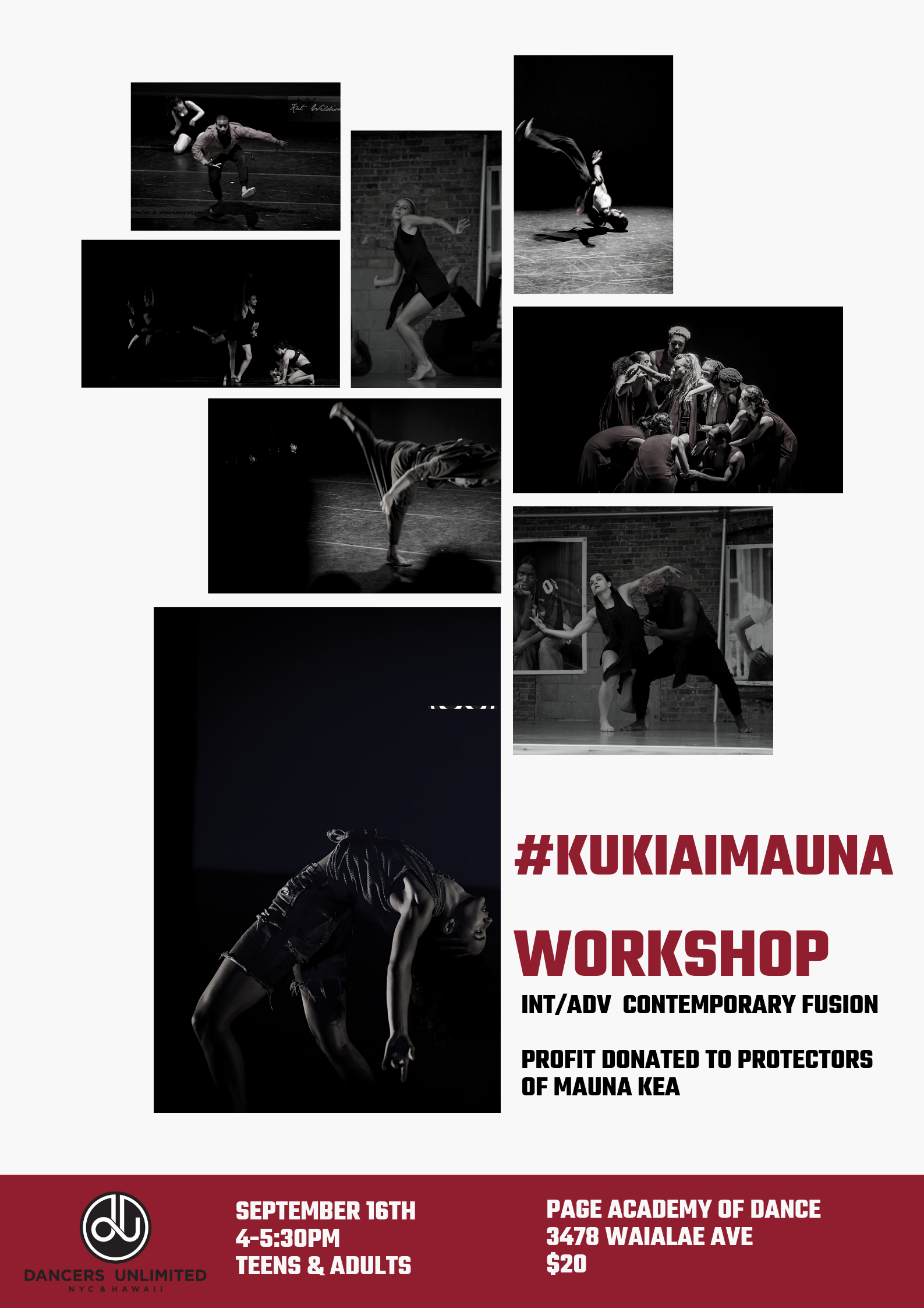 Int/Adv Contemporary Fusion: #KUKIAIMAUNA Fundraiser 