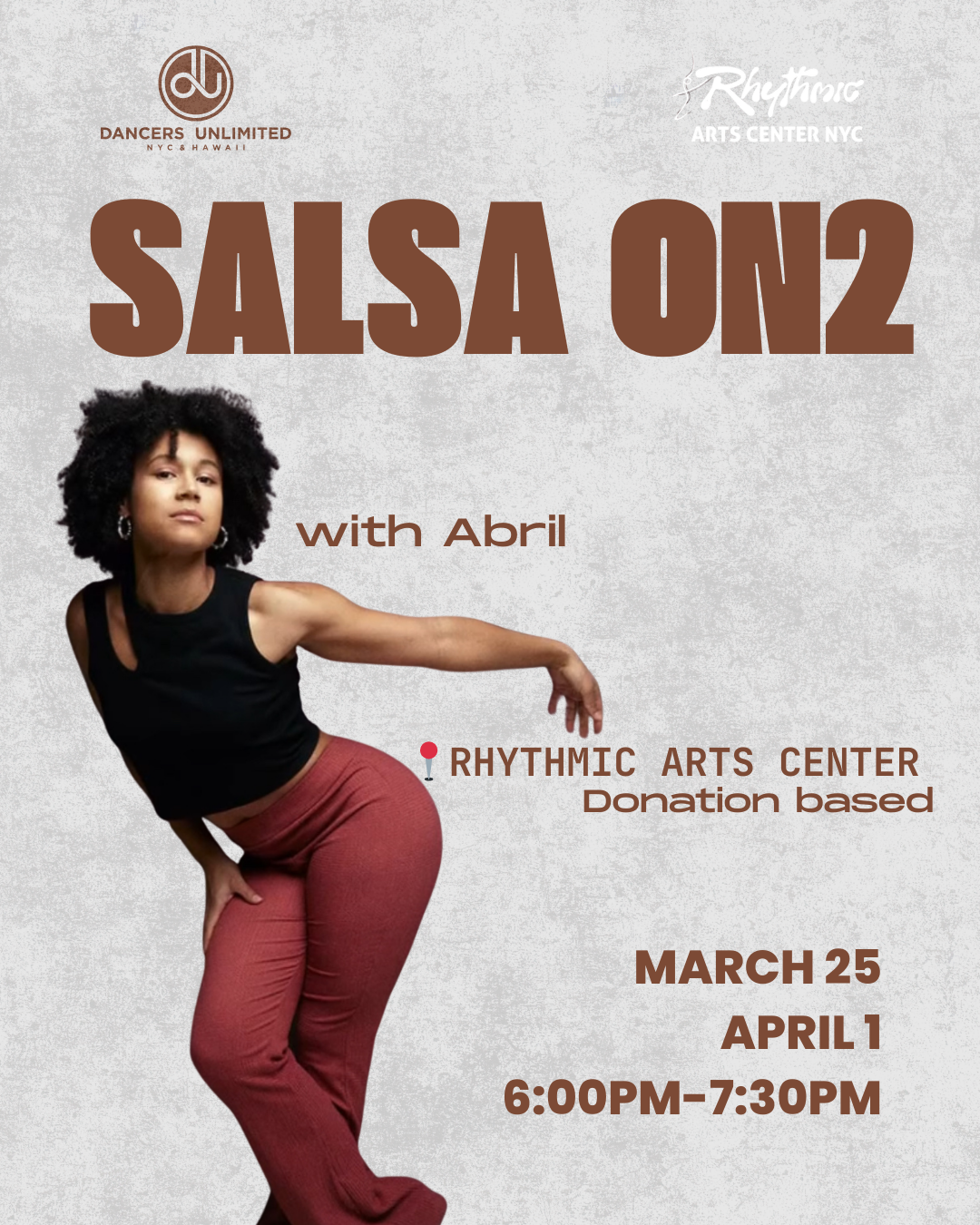Salsa On2 with Abril - DU Community Classes  