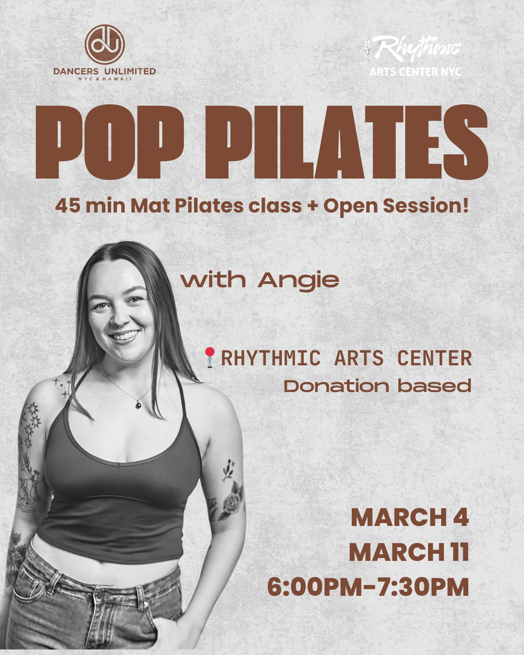 Pop Pilates + Open Session - Community Classes  