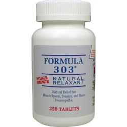Natural Relaxant FORMULA 303® Natural Relief For Muscle Spasm, Tension and Stress