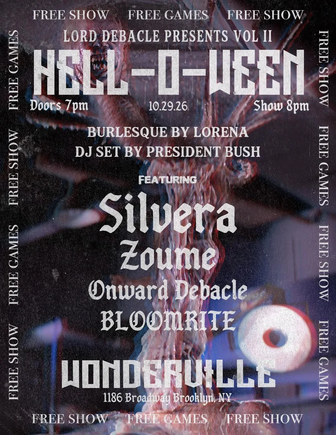 Lord Debacle Presents HELL-O-WEEN Flyer