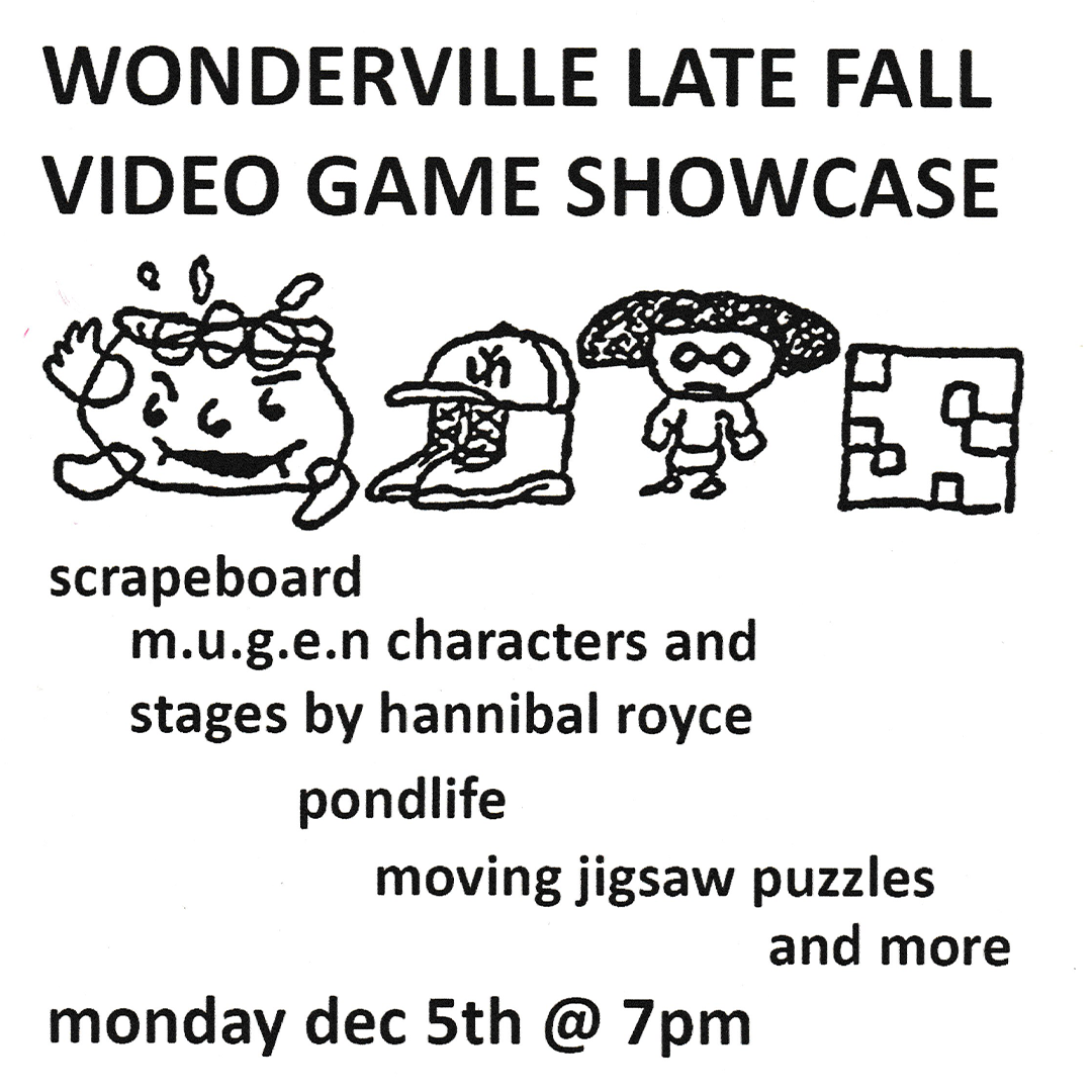 Wonderville Late Fall Video Game Showcase