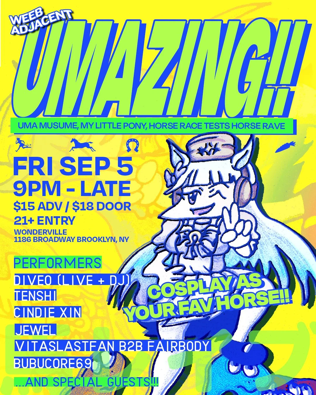 UMAZING!! An Uma Musume, My Little Pony, Horse Race Tests Cosplay Rave