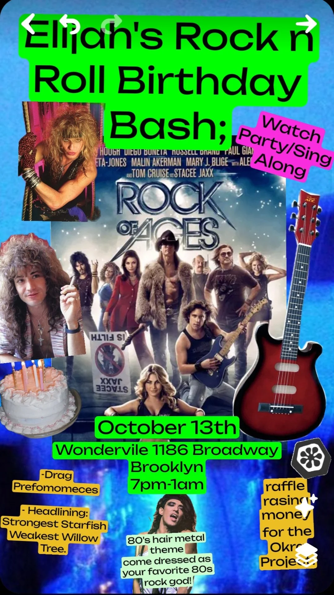 Elijahs Birthday Rock of Ages Bash