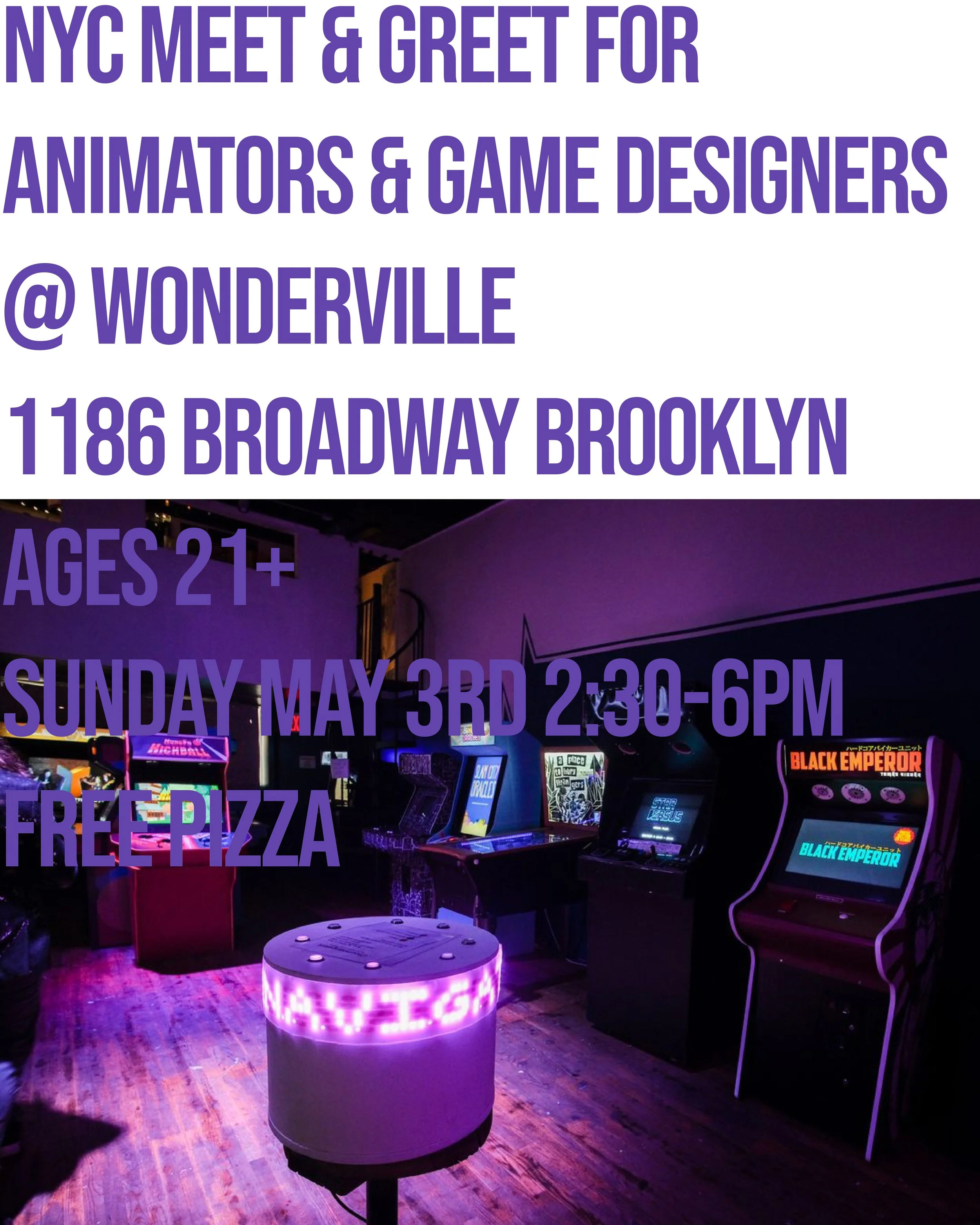 NYC Meet &amp; Greet for Animators &amp; Game Designers