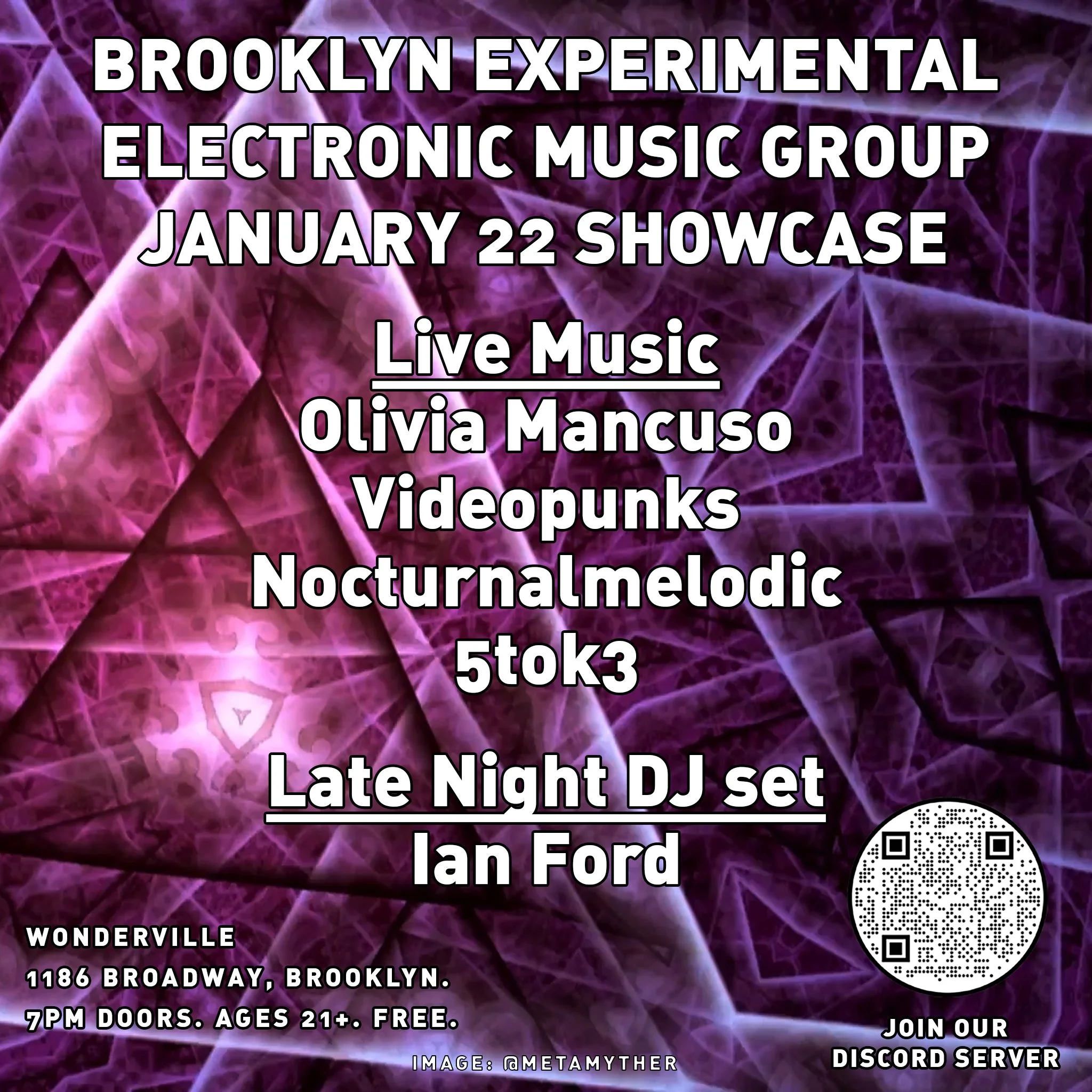 Brooklyn Experimental Electronic Music January Artist Showcase