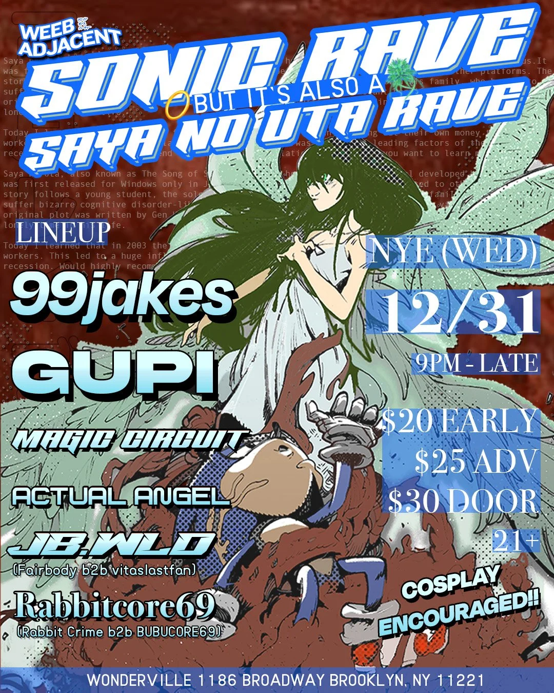 NYE EPISODE!!「 Sonic Rave!! But it's also a Saya no Uta Rave!!」(w/ WEEB ADJACENT!!)