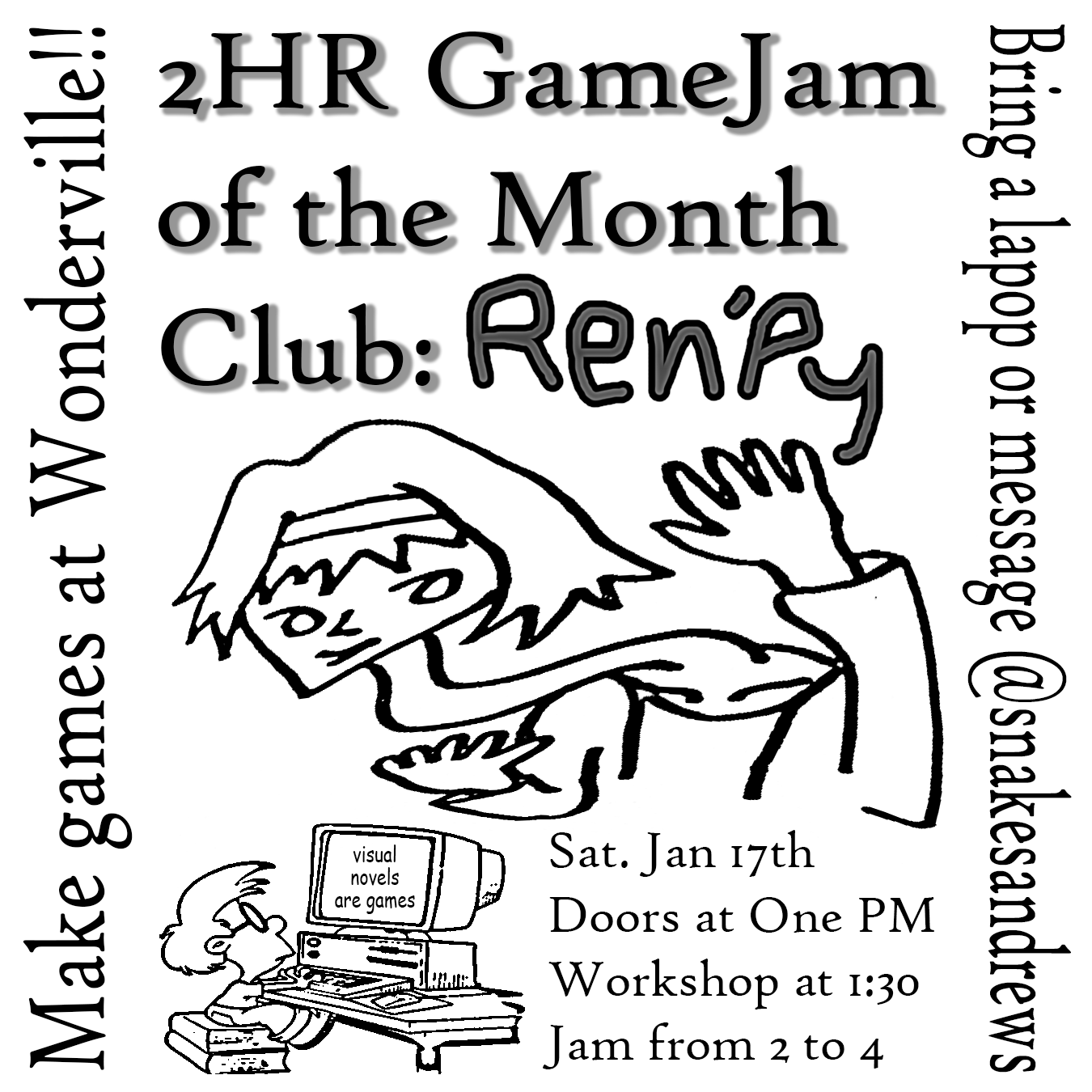 Monthly 2 Hr GameJam Club: Ren'Py