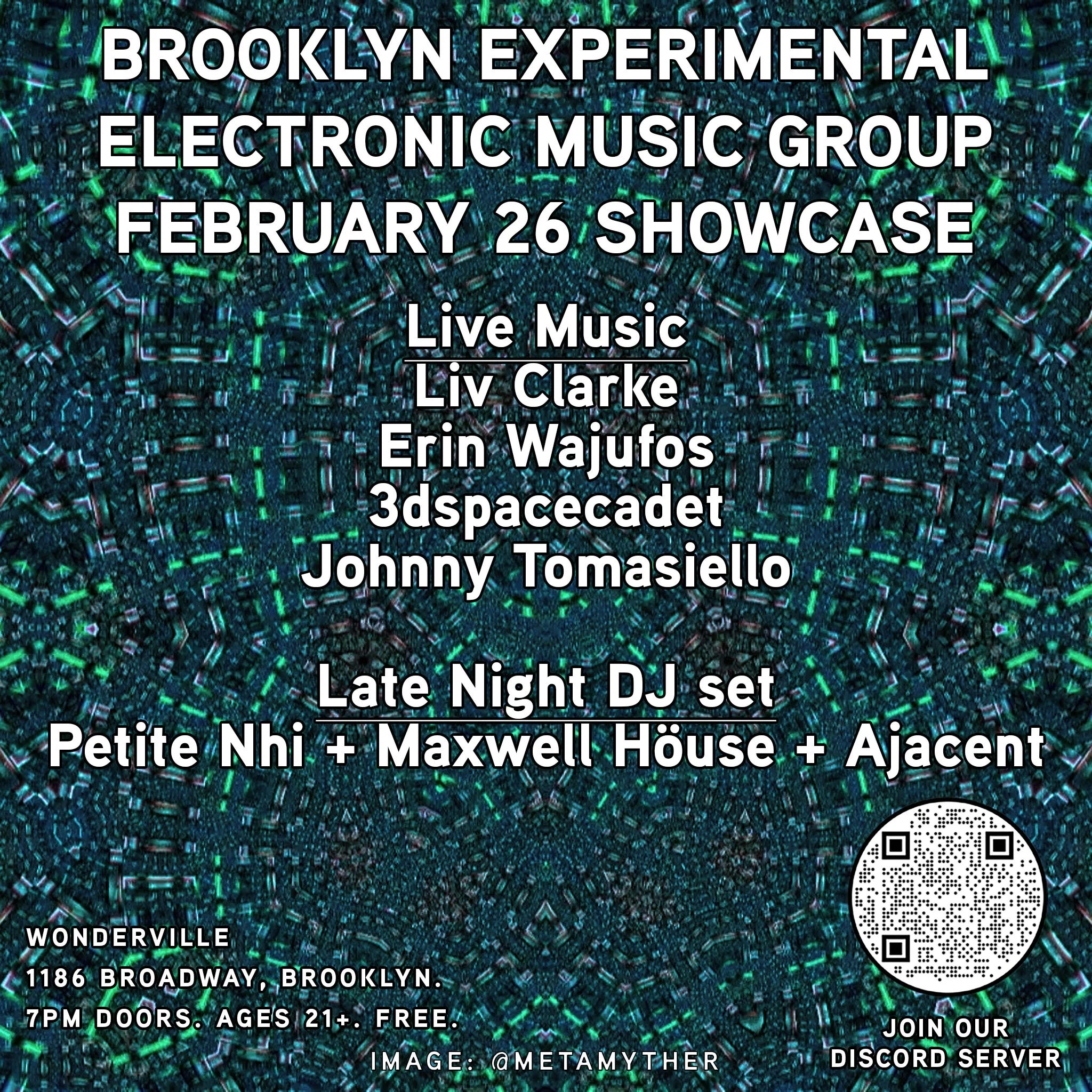 Brooklyn Experimental Electronic Music February Artist Showcase